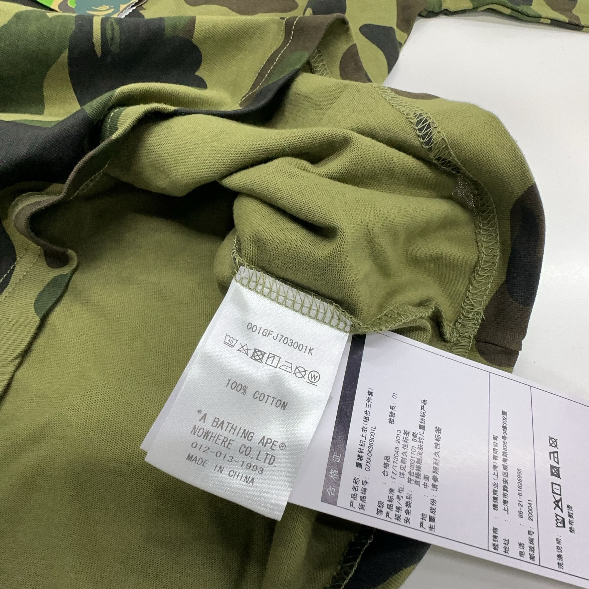 Bape A Bathing Ape Camo Long Sleeve T-Shirt Size XXS Size US XXS / EU 40 - 5 Thumbnail