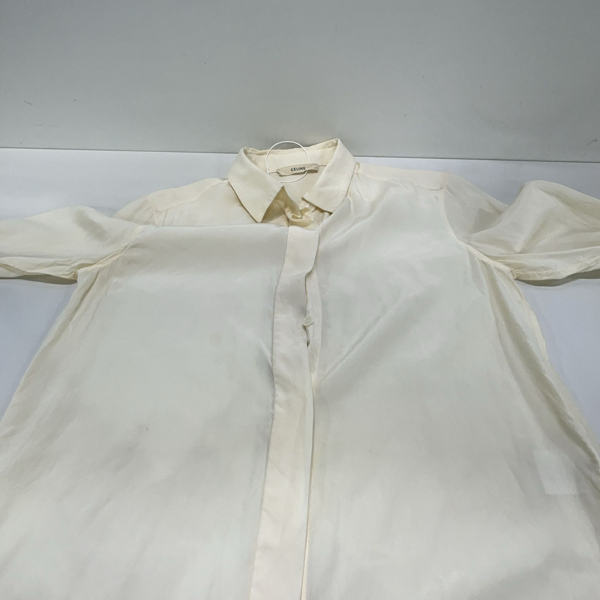 Celine Celine Silk Button Up Shirt Size 34 Size XS / US 0-2 / IT 36-38 - 9 Thumbnail