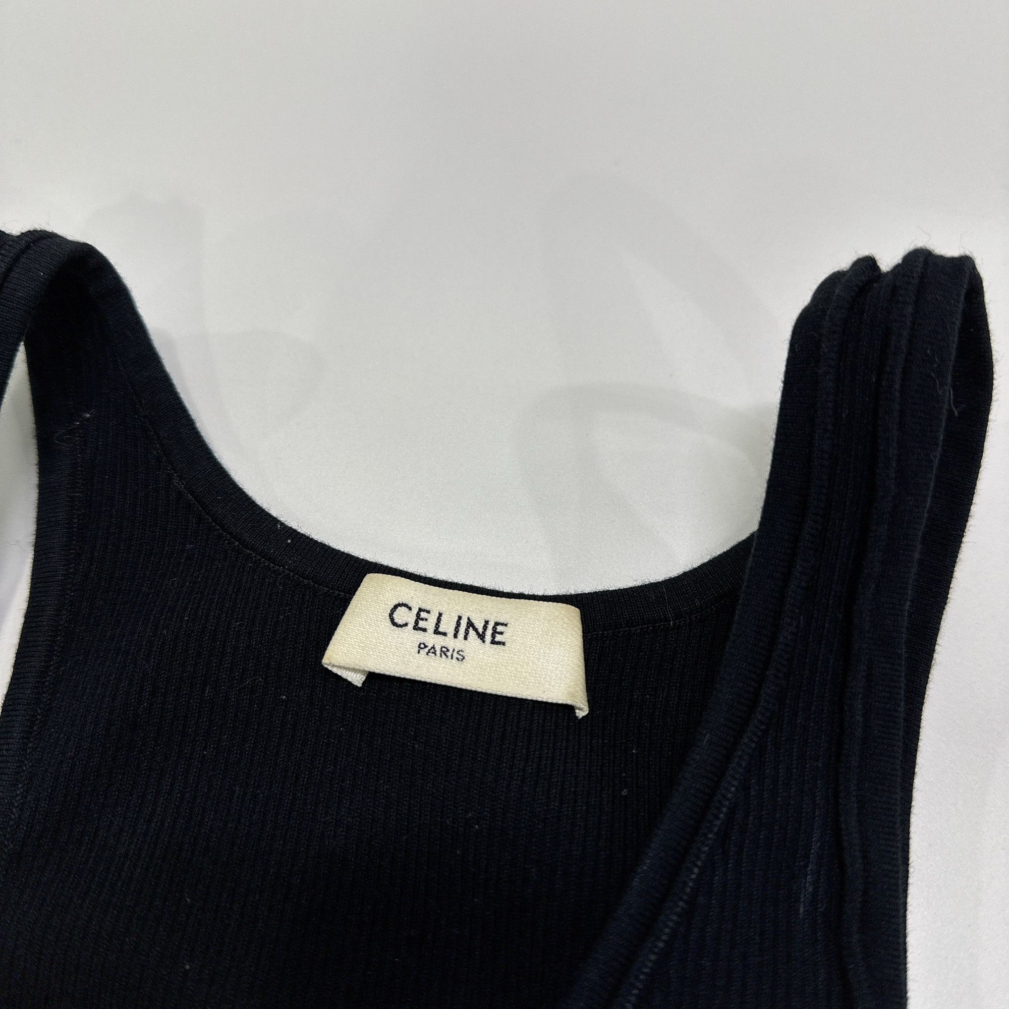 Celine Celine Logo Band Crop Top Size L Size L / US 10 / IT 46 - 3 Thumbnail