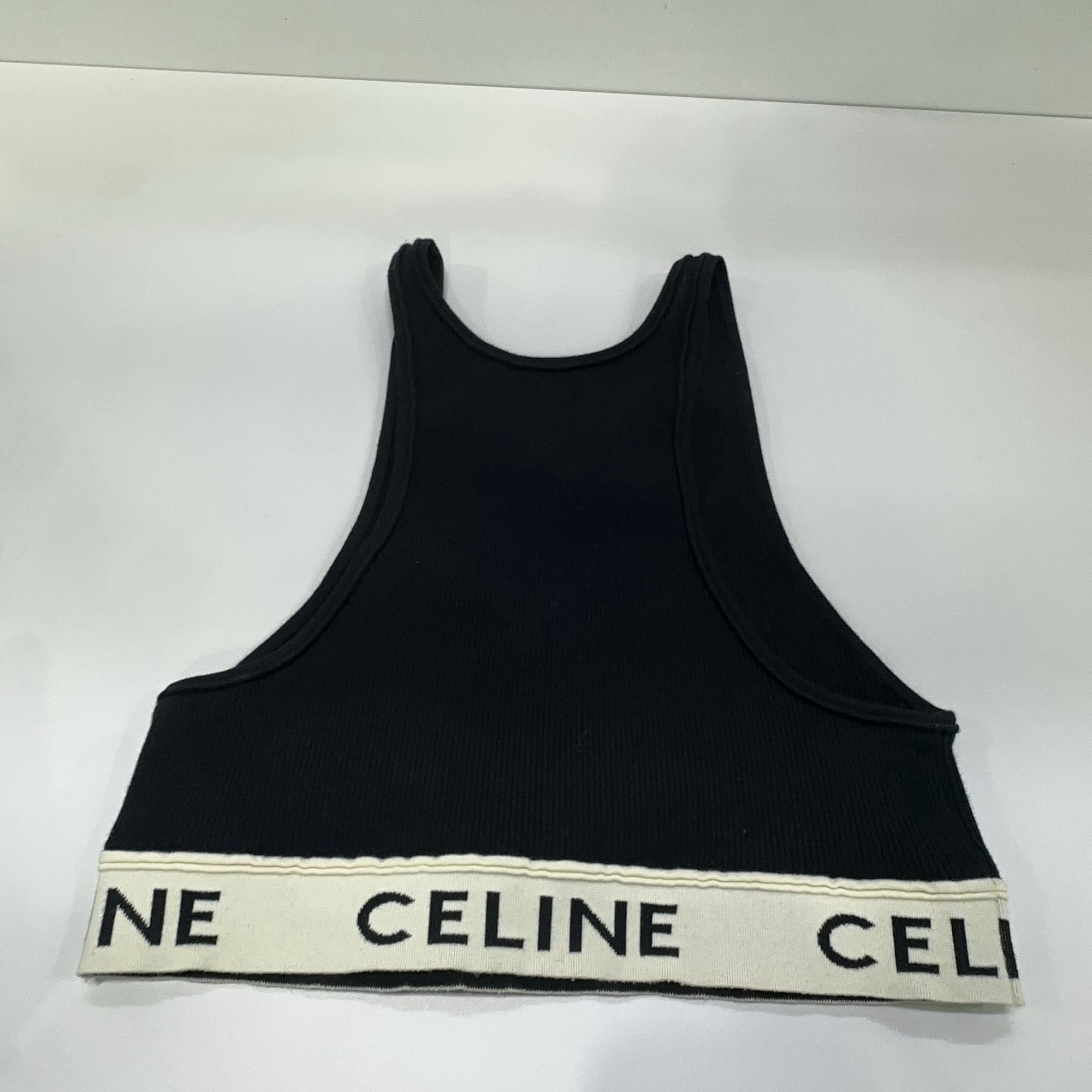 Celine Celine Logo Band Crop Top Size L Size L / US 10 / IT 46 - 11 Thumbnail