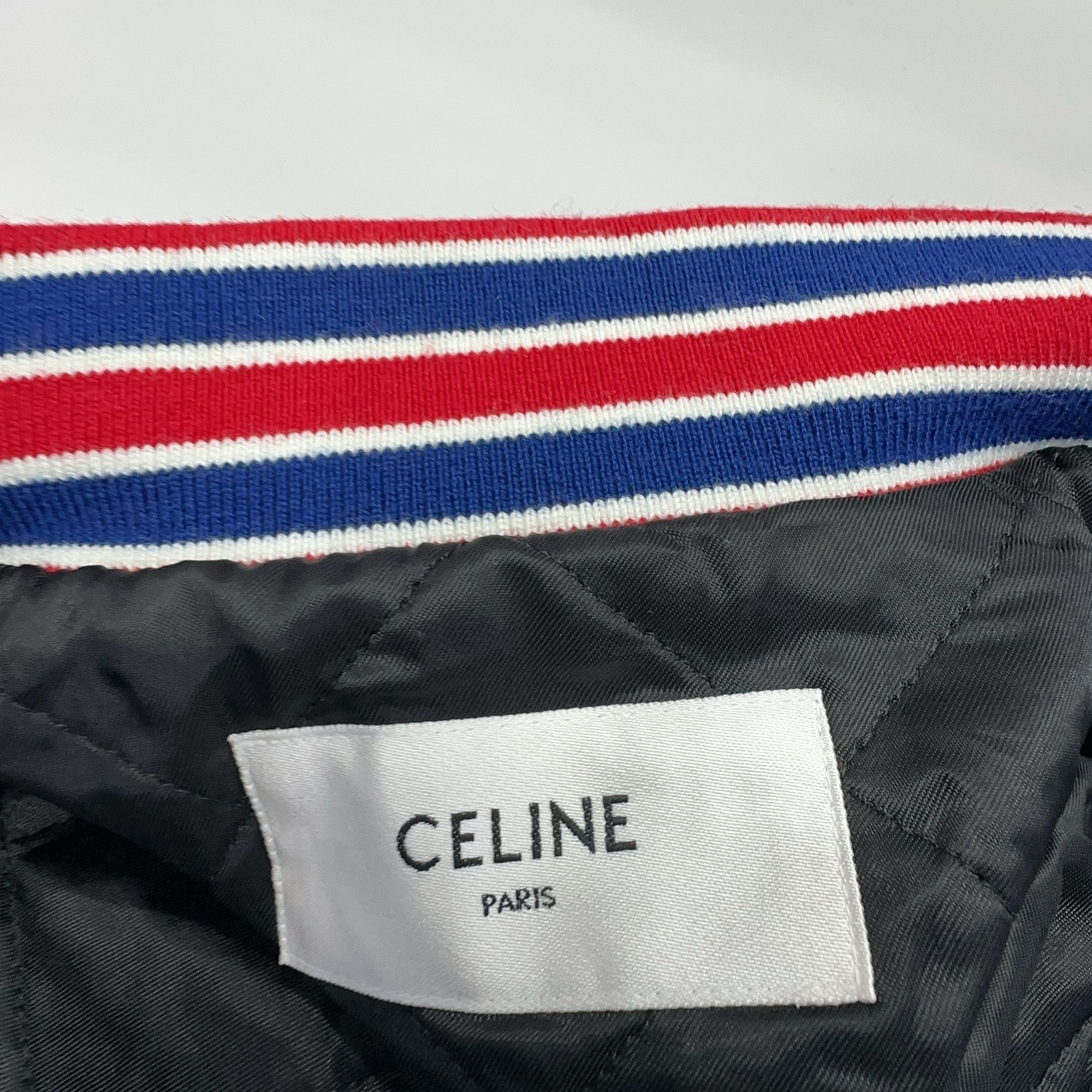Celine Celine Logo Wool Leather Varsity Jacket Size 36 Size XS / US 0-2 / IT 36-38 - 5 Thumbnail