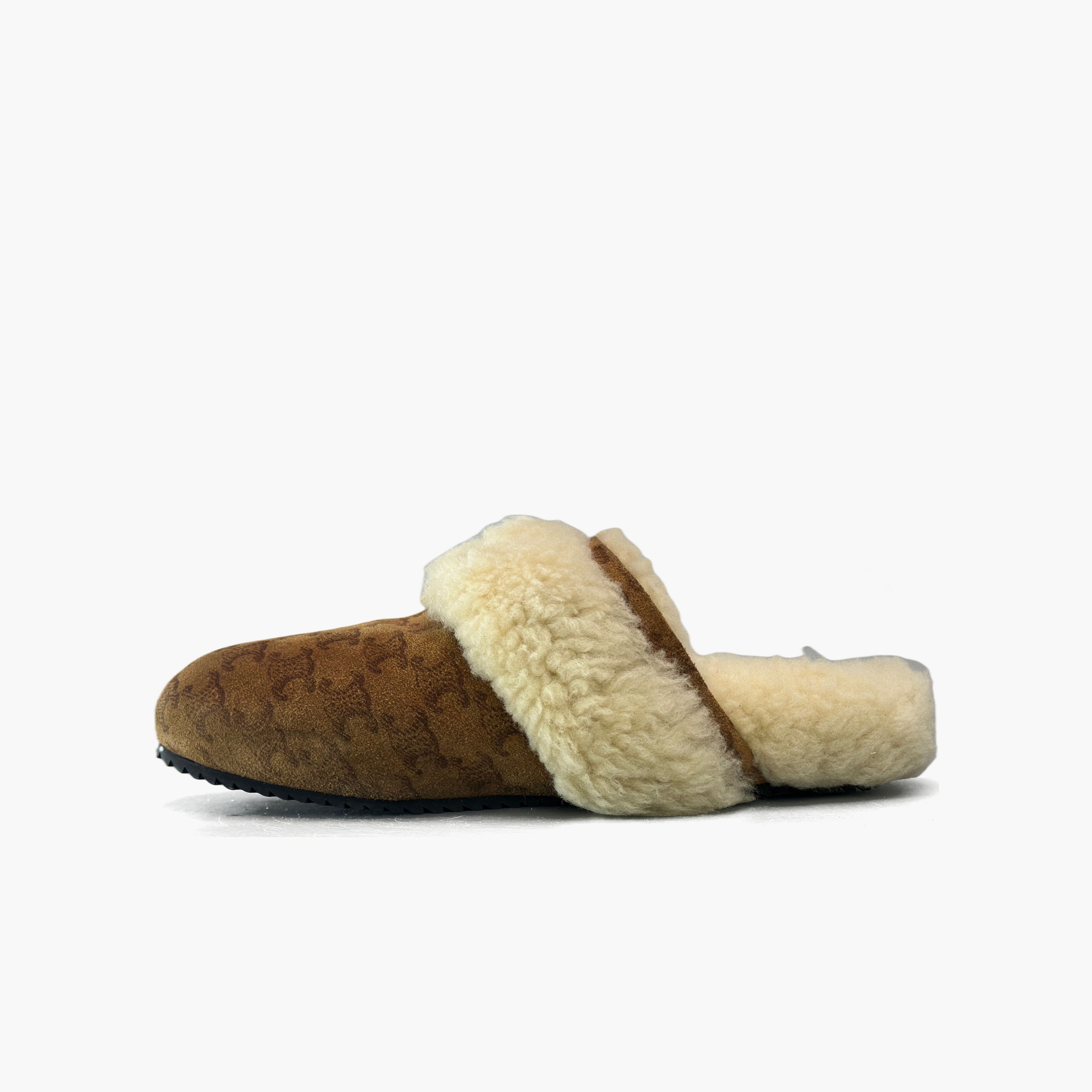 Celine Celine Triomphe Shearling Slides Size 38 Size US 8 / IT 38 - 3 Thumbnail