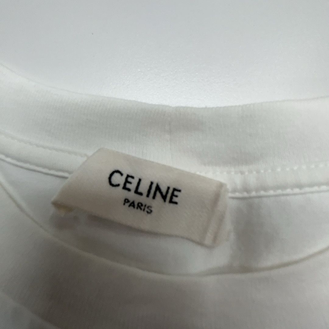 Celine Celine Triomphe Logo T-Shirt XS Size XS / US 0-2 / IT 36-38 - 3 Thumbnail