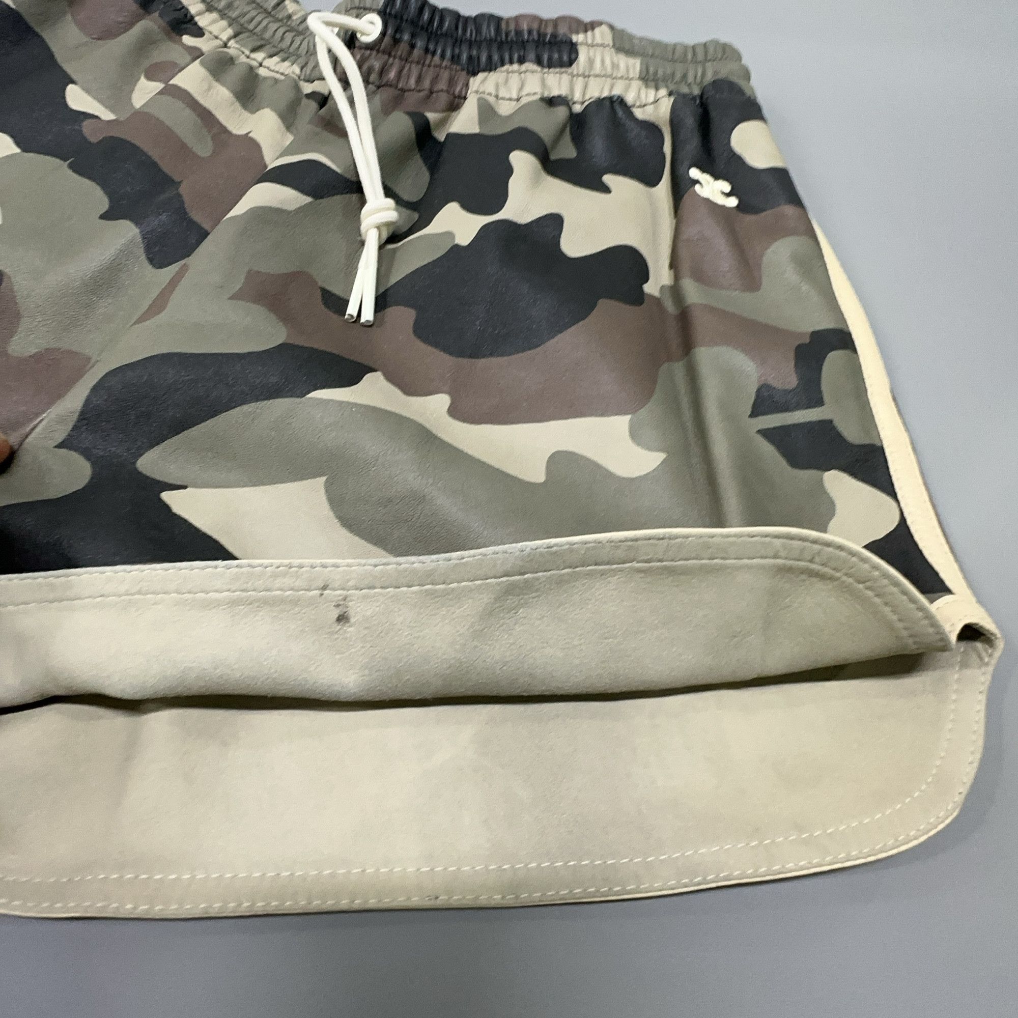 Celine Celine Camouflage Lambskin Shorts Size 40 Size 28" / US 6 / IT 42 - 8 Thumbnail