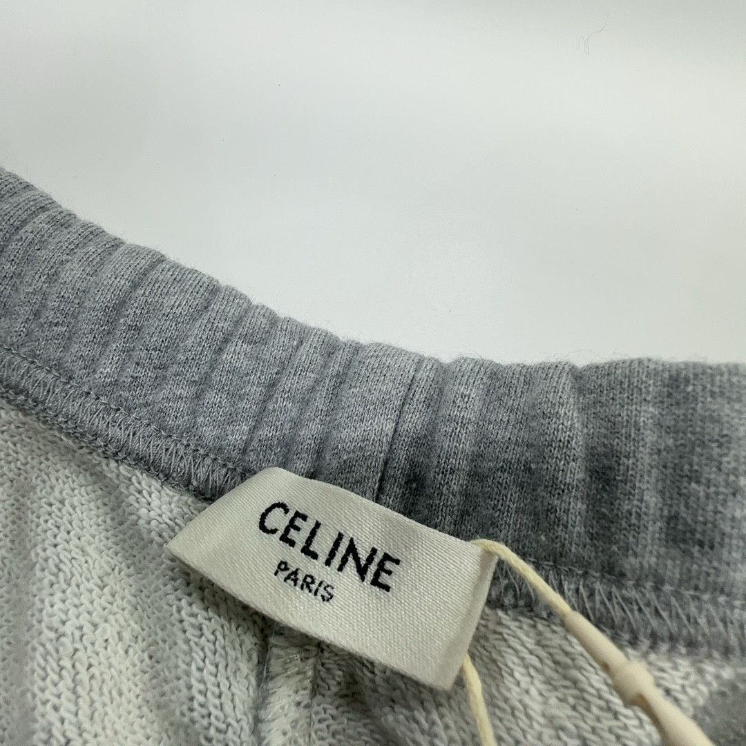 Celine CELINE Logo Embroidered Sweatshorts Size L Size 32" / US 10 / IT 46 - 3 Thumbnail