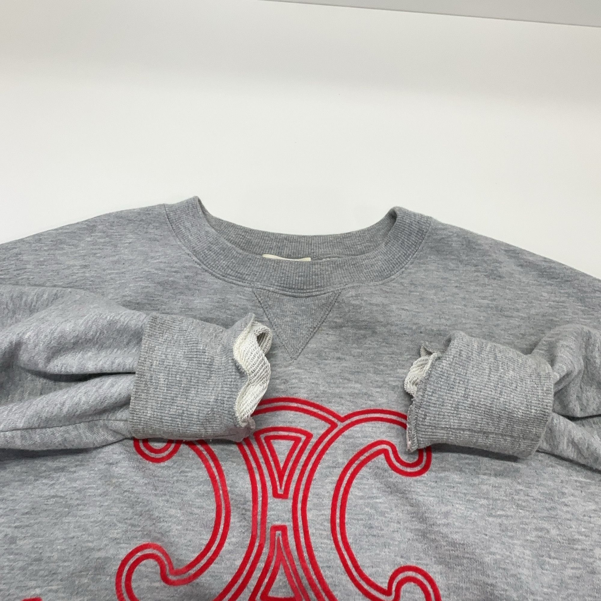 Celine Celine Triomphe Logo Sweatshirt Size S Size S / US 4 / IT 40 - 8 Thumbnail