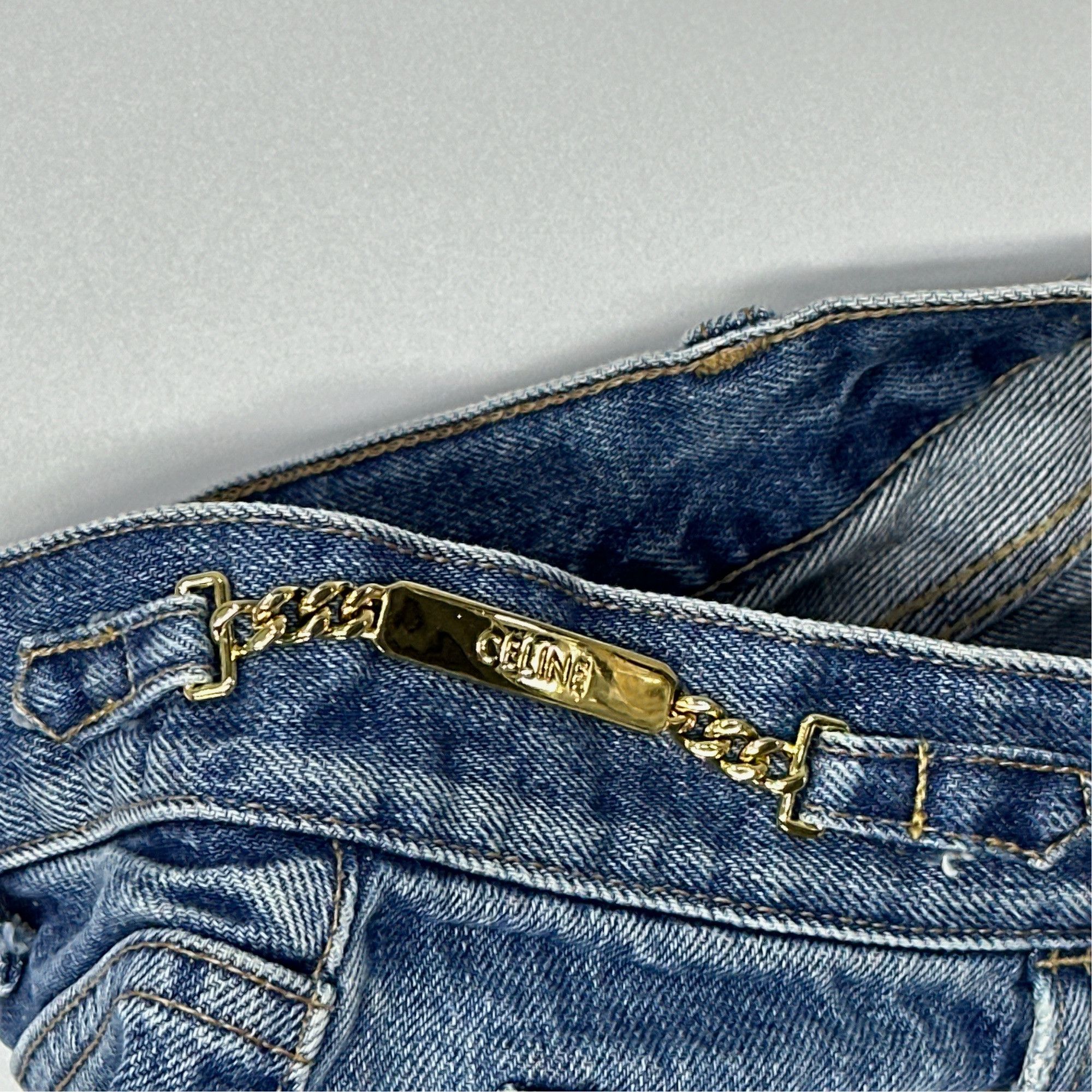 Celine Celine Gold Chain Detail Jeans Size 28 Size 28" / US 6 / IT 42 - 5 Thumbnail