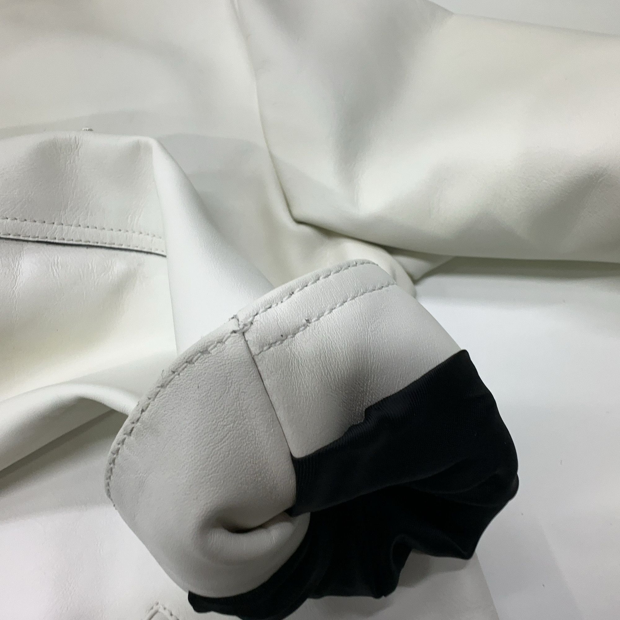 Celine Celine White Leather Moto Jacket Size 38 Size S / US 4 / IT 40 - 6 Thumbnail