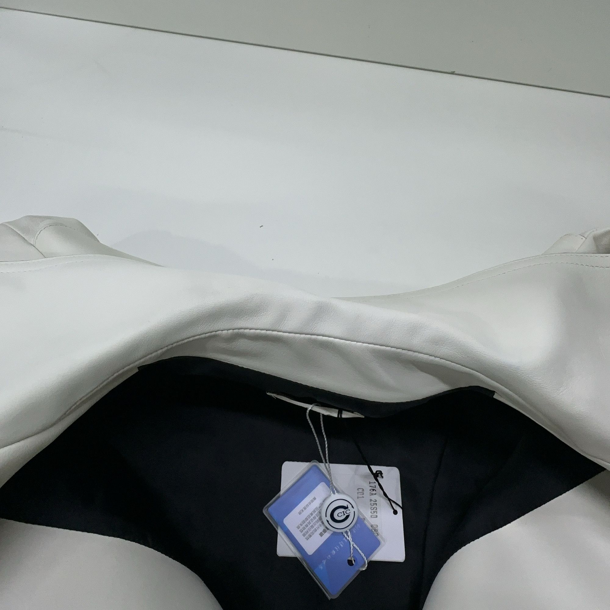 Celine Celine White Leather Moto Jacket Size 38 Size S / US 4 / IT 40 - 7 Thumbnail