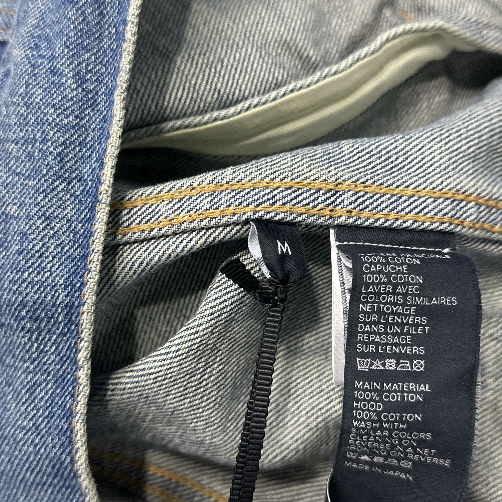 Celine Celine Logo Hood Denim Jacket Size M Size US M / EU 48-50 / 2 - 6 Thumbnail