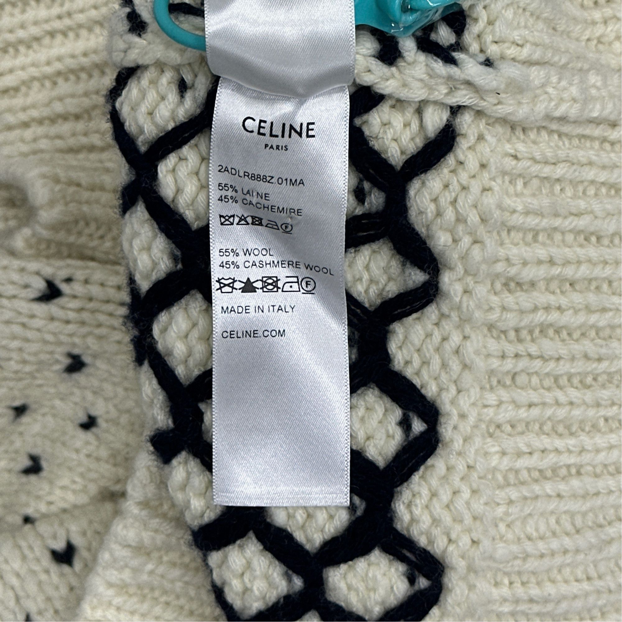 Celine Celine Jacquard Wool-Cashmere Sweater XS Size XS / US 0-2 / IT 36-38 - 3 Thumbnail