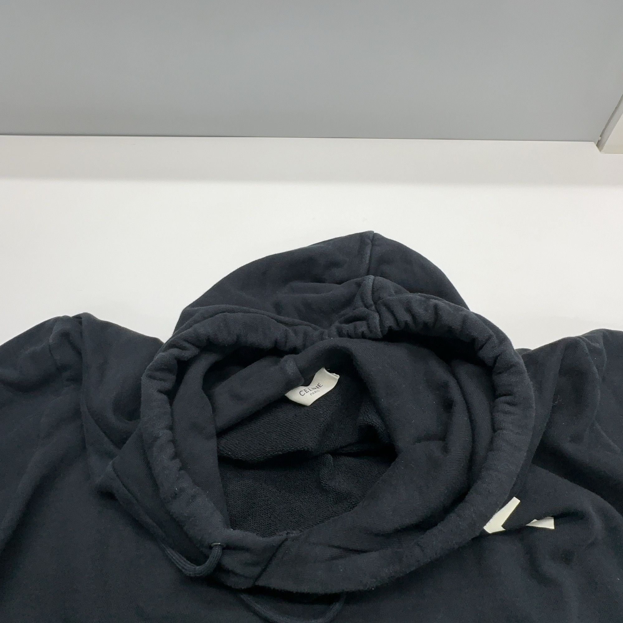 Celine Celine Logo Hoodie Black Size L Size US L / EU 52-54 / 3 - 6 Thumbnail