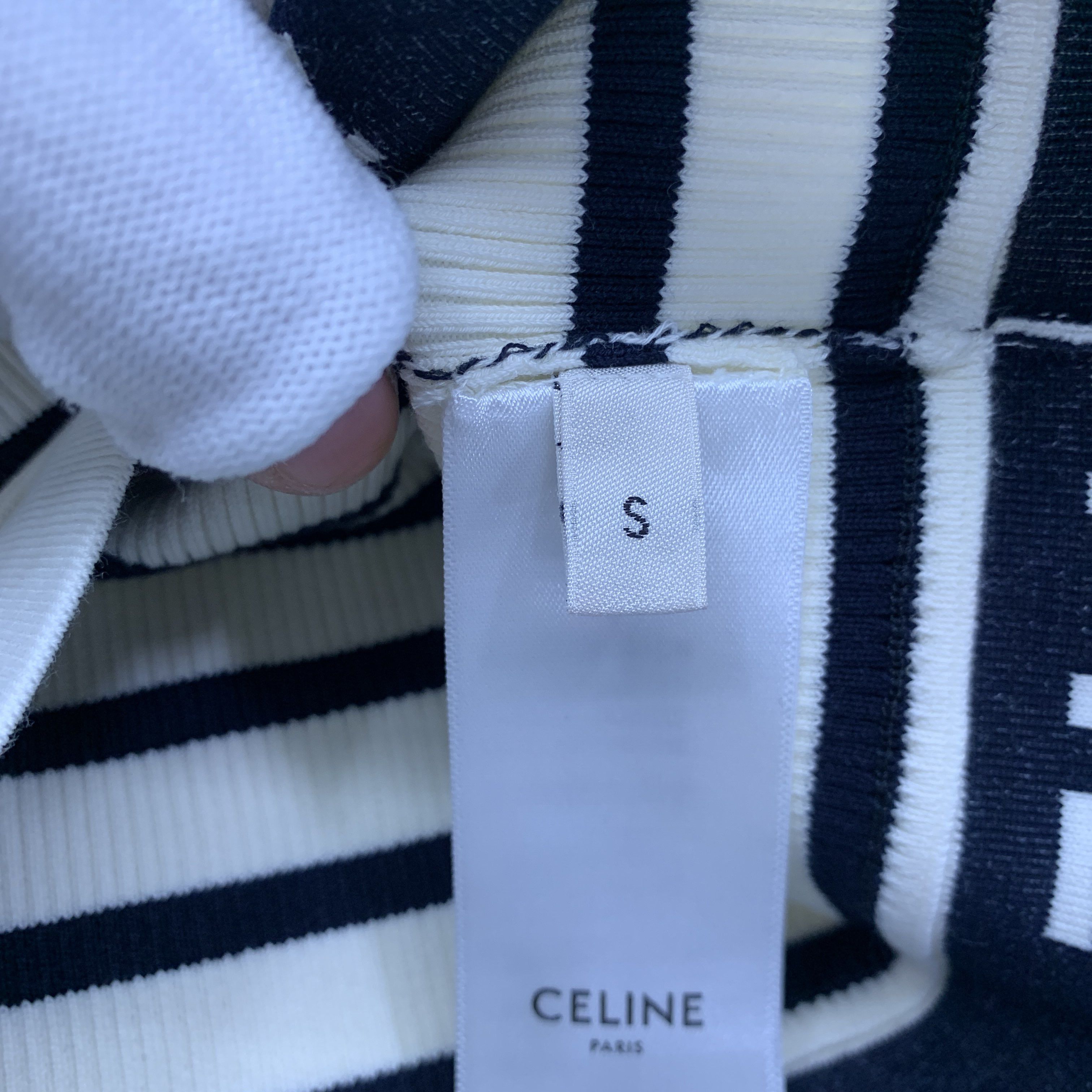 Celine Celine Striped Logo Tank Top Size S Size S / US 4 / IT 40 - 5 Thumbnail