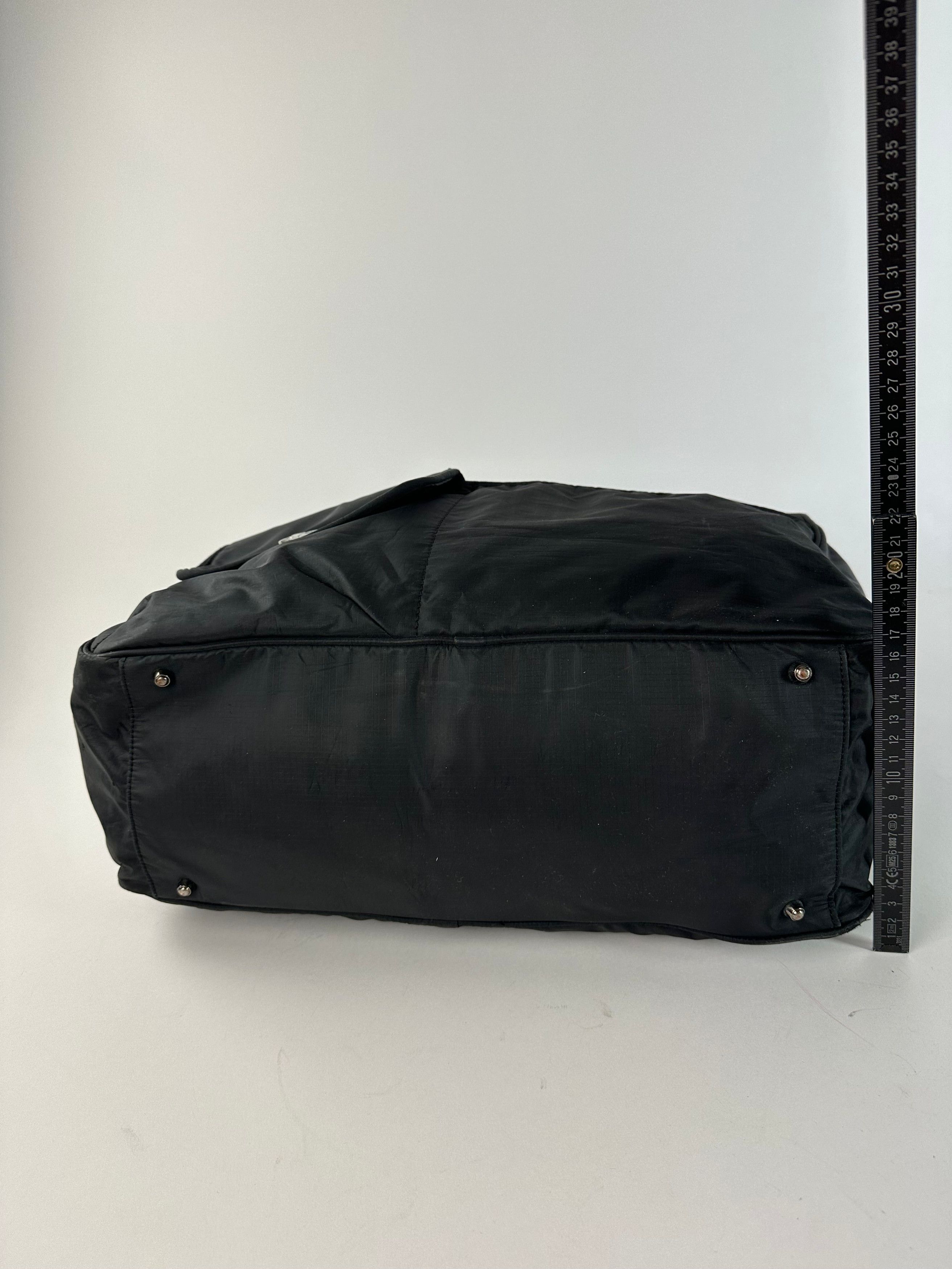 Courreges Vintage Ripstop Nylon Weekender Duffle Bag Black Size ONE SIZE - 12 Thumbnail