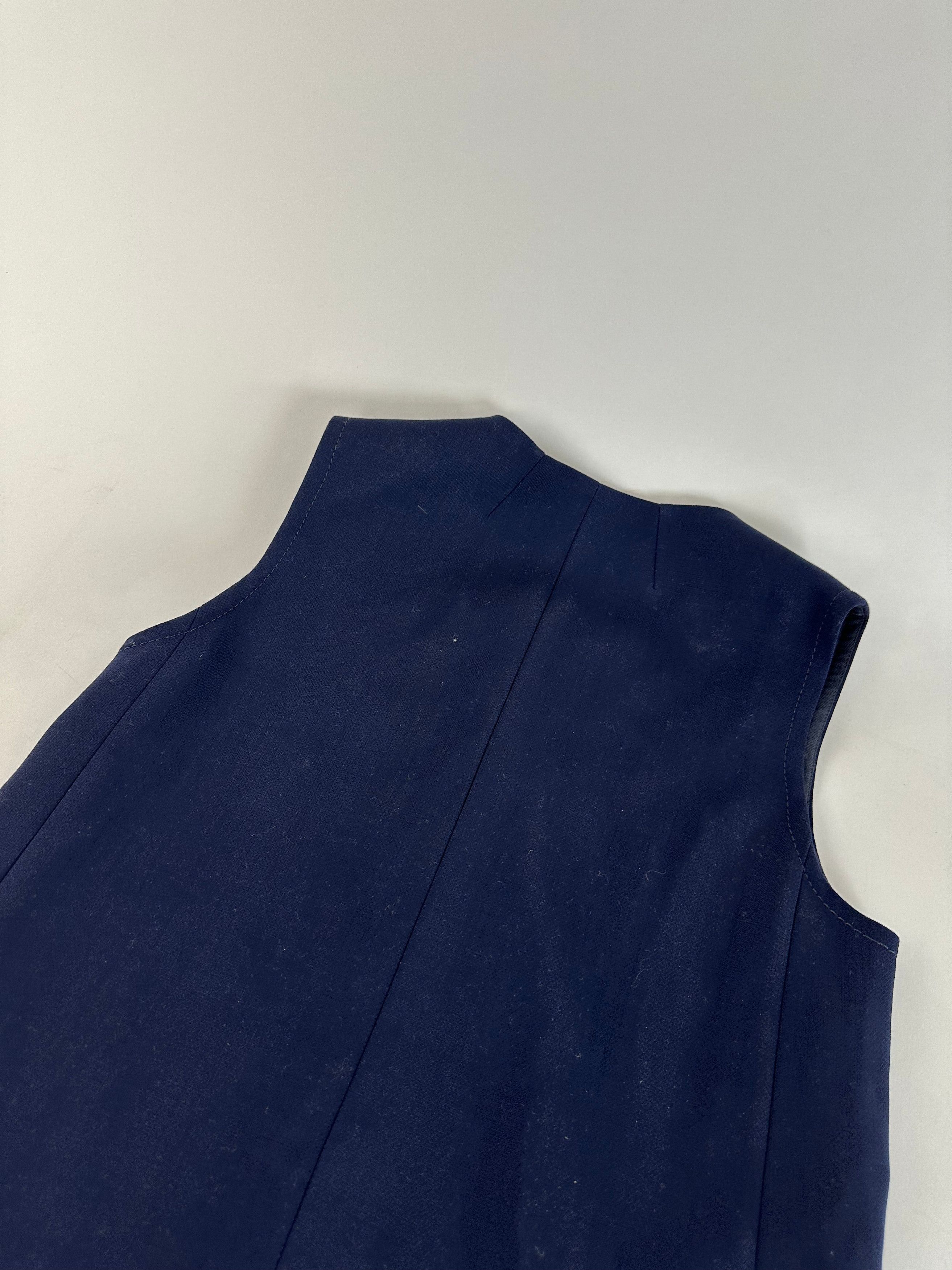 Stella McCartney Vintage Sleeveless Shift Dress Navy Size S / US 4 / IT 40 - 11 Thumbnail
