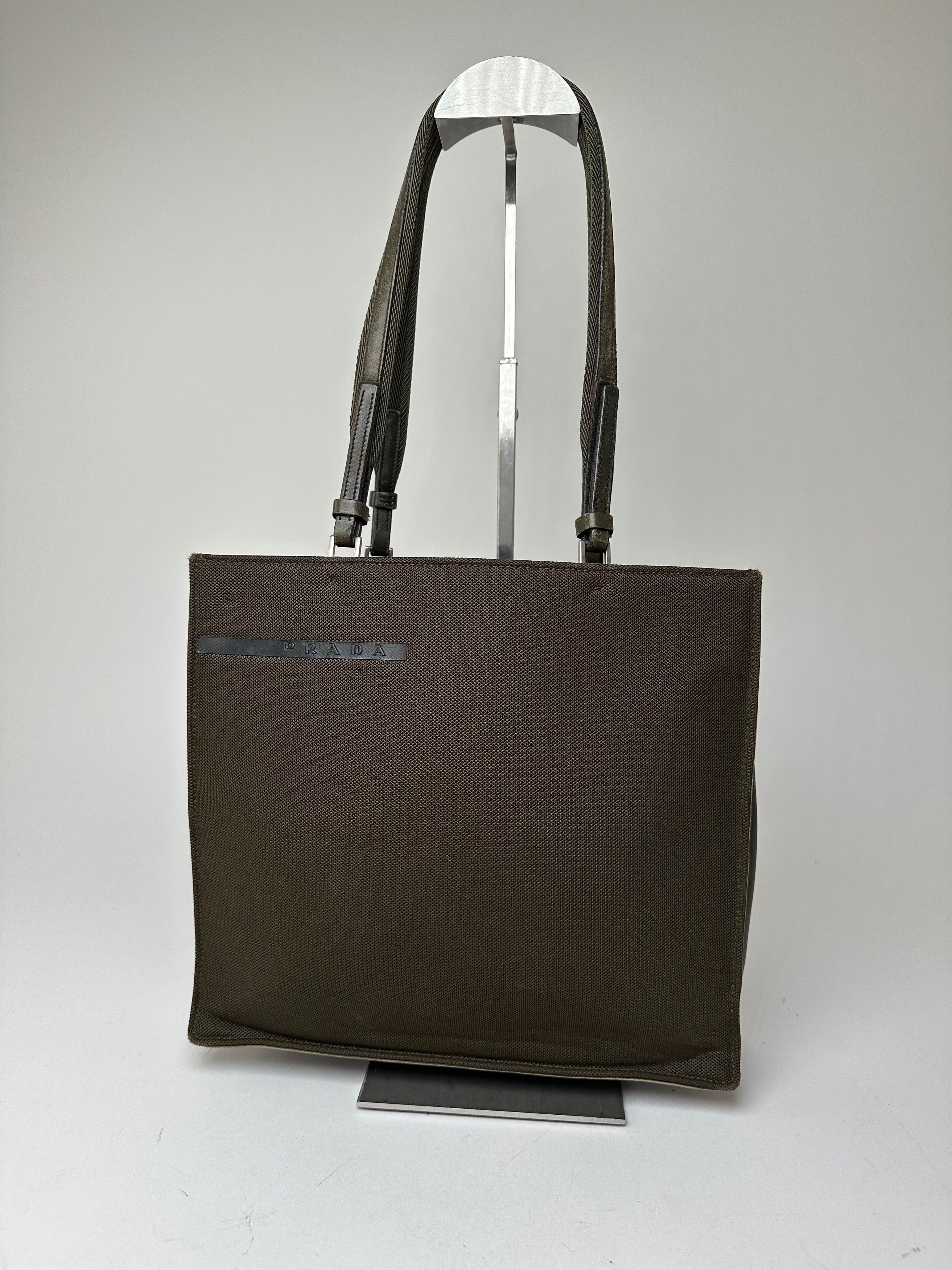 Prada Vintage Sport Tessuto Nylon Shoulder Bag Olive Brown Size ONE SIZE - 11 Thumbnail