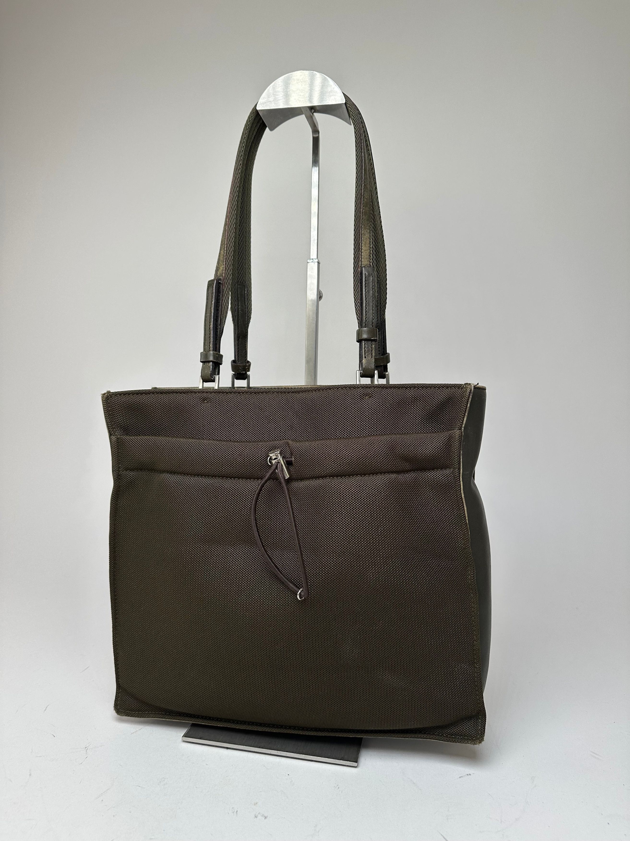 Prada Vintage Sport Tessuto Nylon Shoulder Bag Olive Brown Size ONE SIZE - 2 Thumbnail