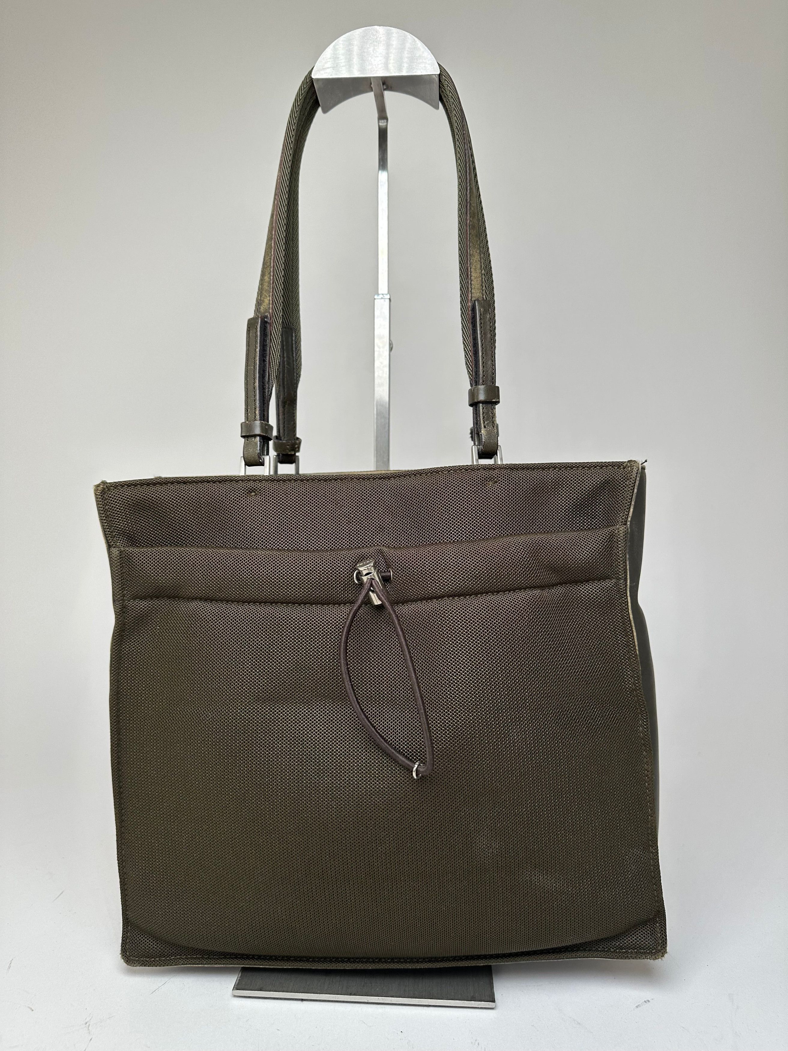 Prada Vintage Sport Tessuto Nylon Shoulder Bag Olive Brown Size ONE SIZE - 12 Thumbnail