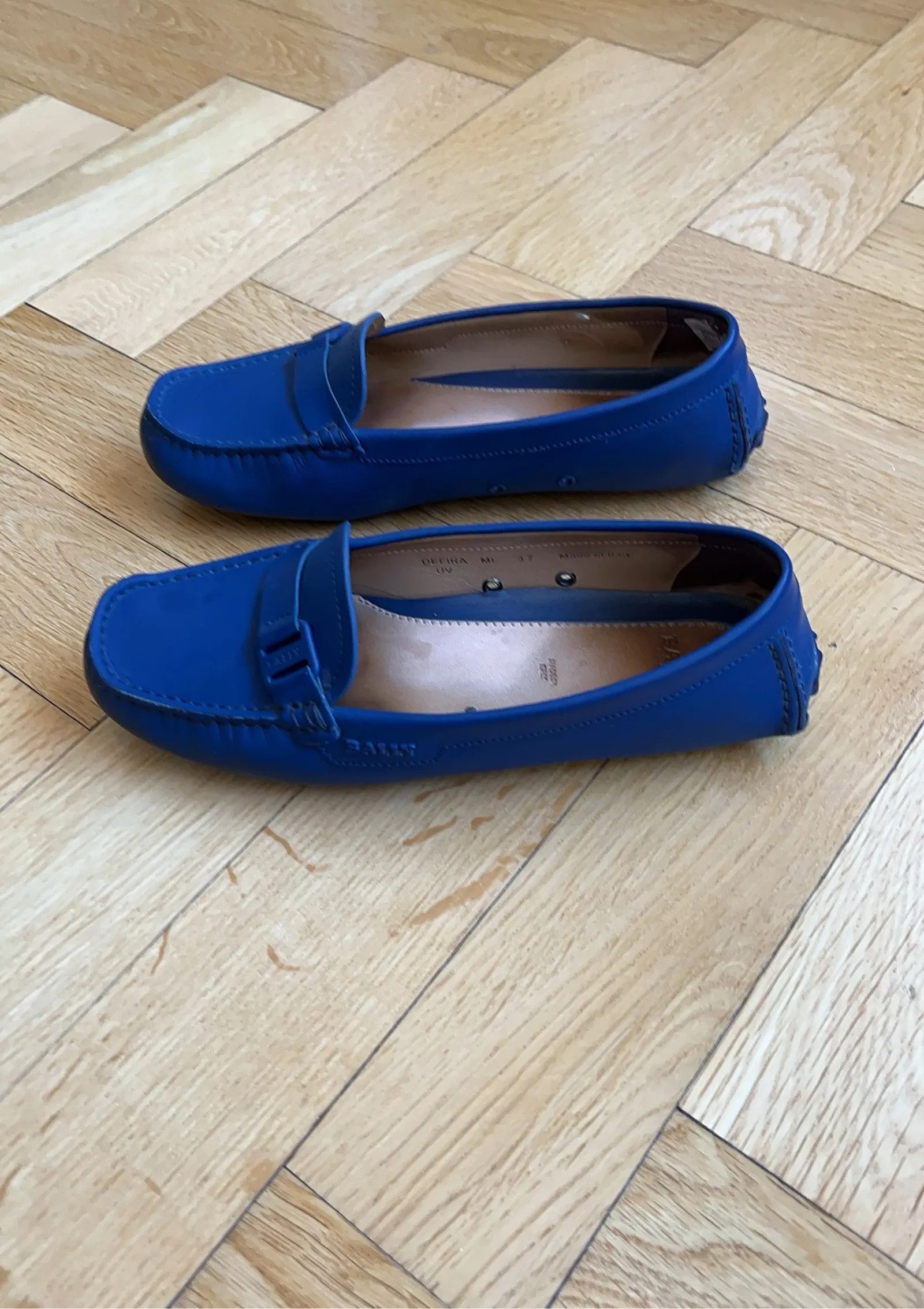 Bally Bally Electric Blue Calf Plain Loafers Size US 8 / IT 38 - 3 Thumbnail