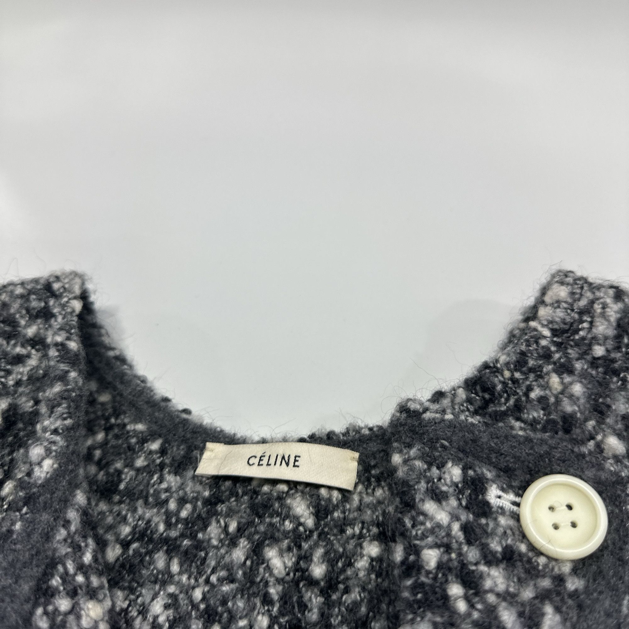 Celine Celine Speckled Wool Blend Coat Size 36 Size XS / US 0-2 / IT 36-38 - 3 Thumbnail