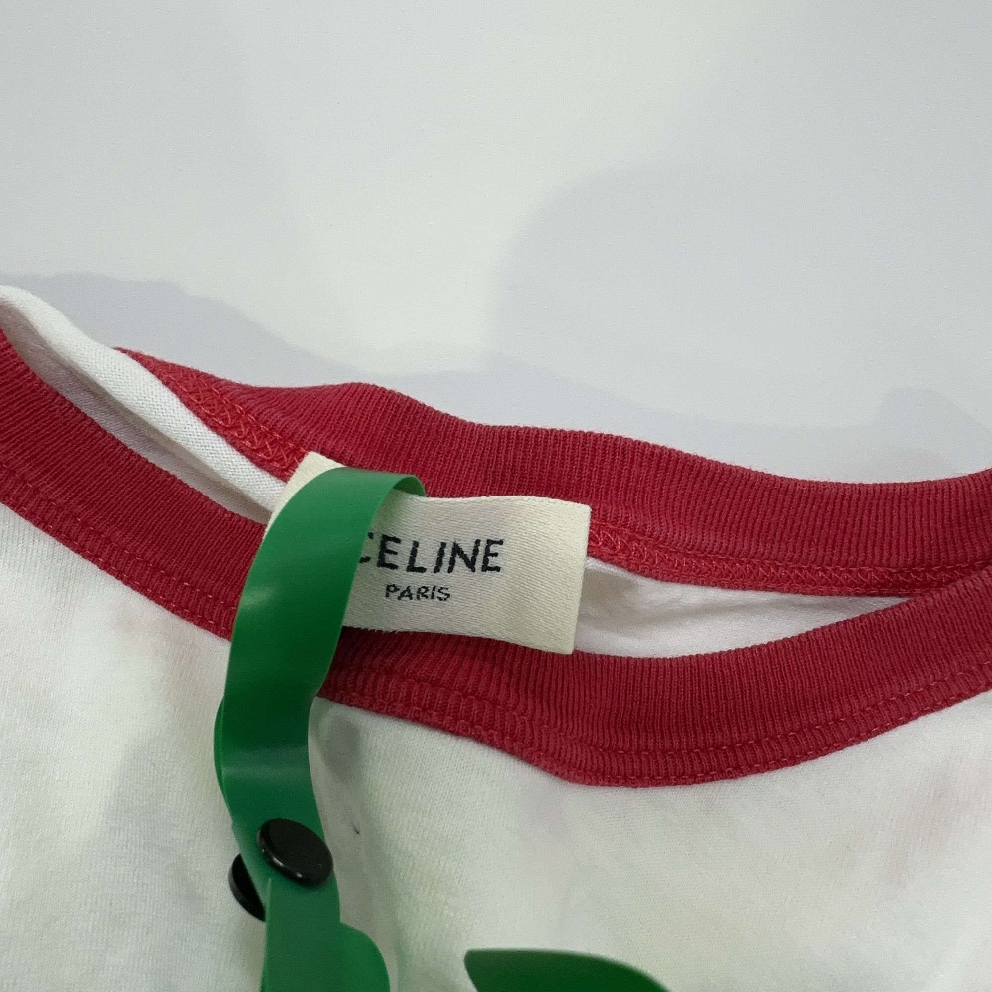 Celine CELINE Triomphe Logo Ringer T-Shirt Size XS Size XS / US 0-2 / IT 36-38 - 5 Thumbnail