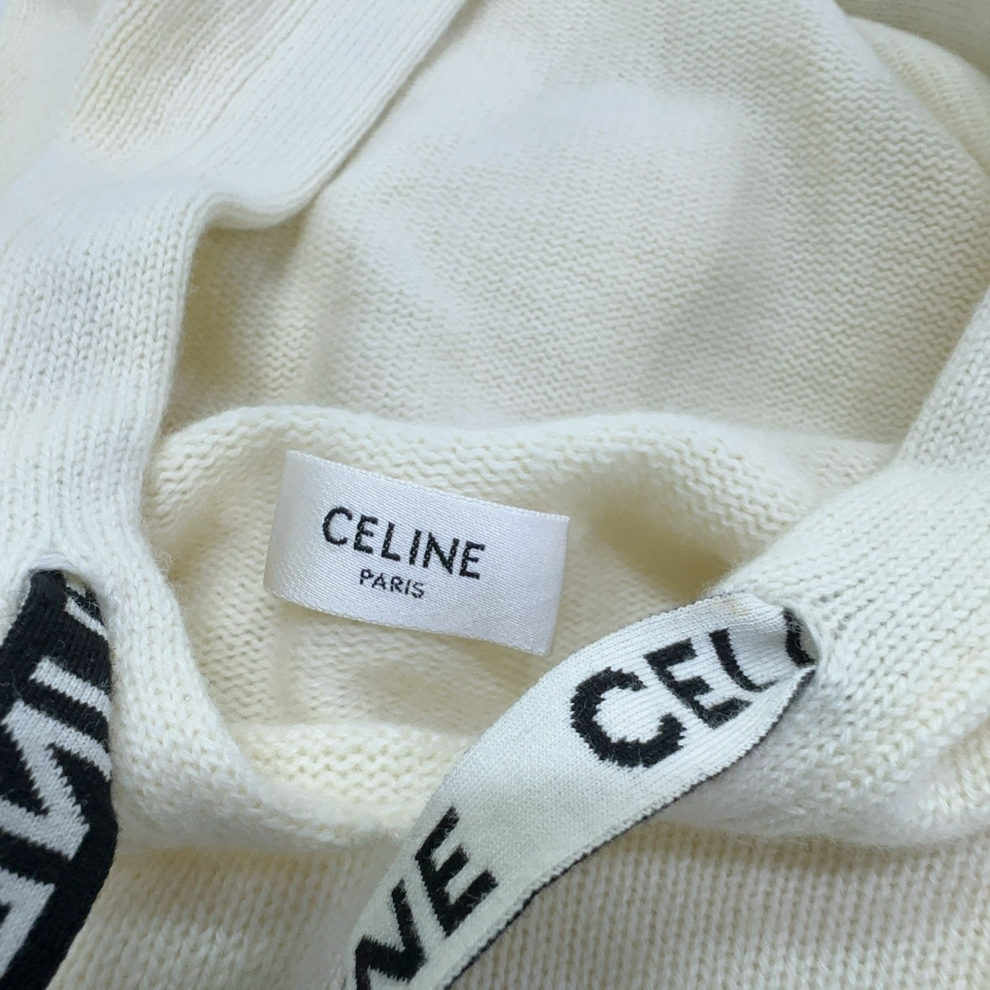 Celine CELINE Logo Drawstring Hoodie Size M Size M / US 6-8 / IT 42-44 - 5 Thumbnail