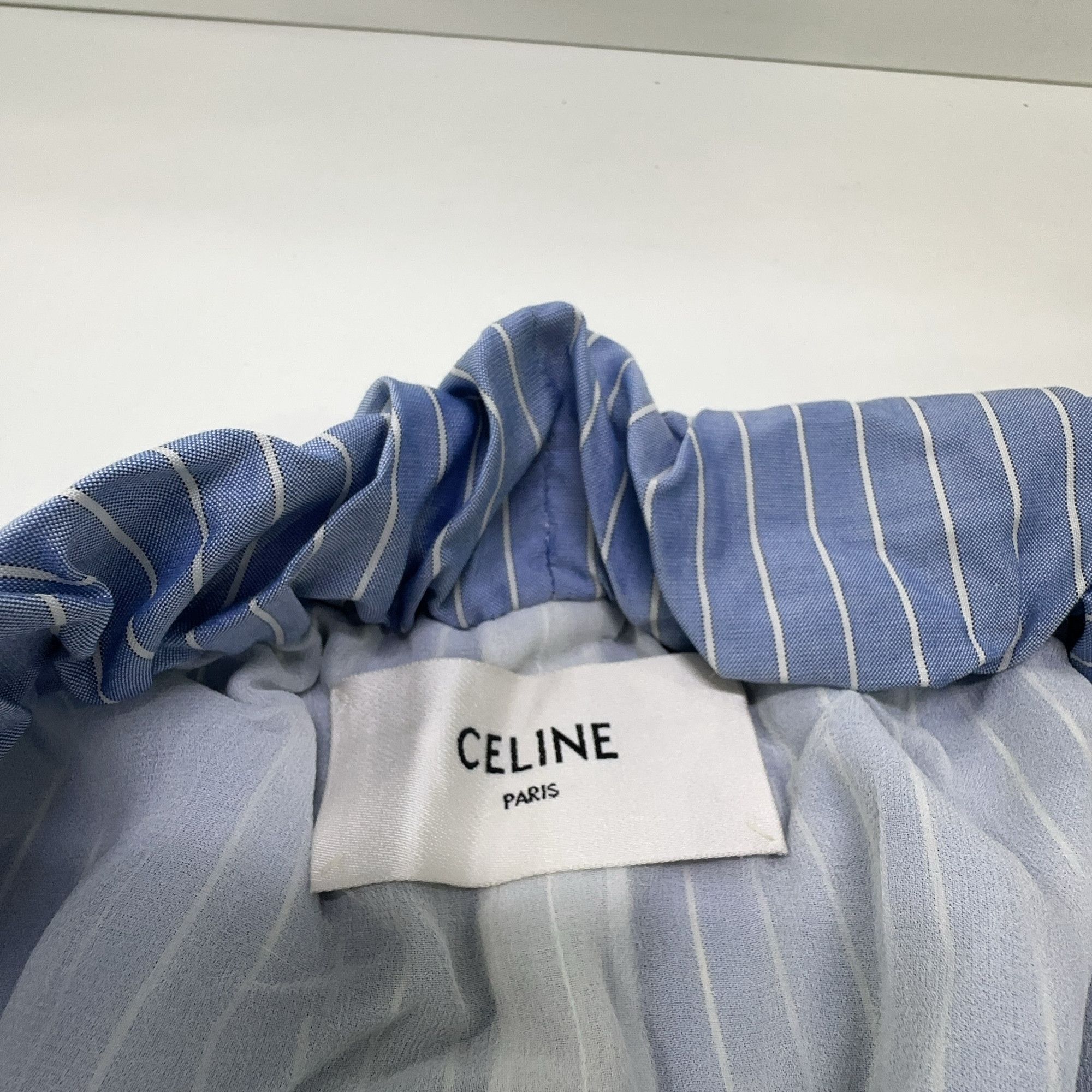 Celine Celine Striped Silk Mini Dress Size 36 Size XS / US 0-2 / IT 36-38 - 3 Thumbnail