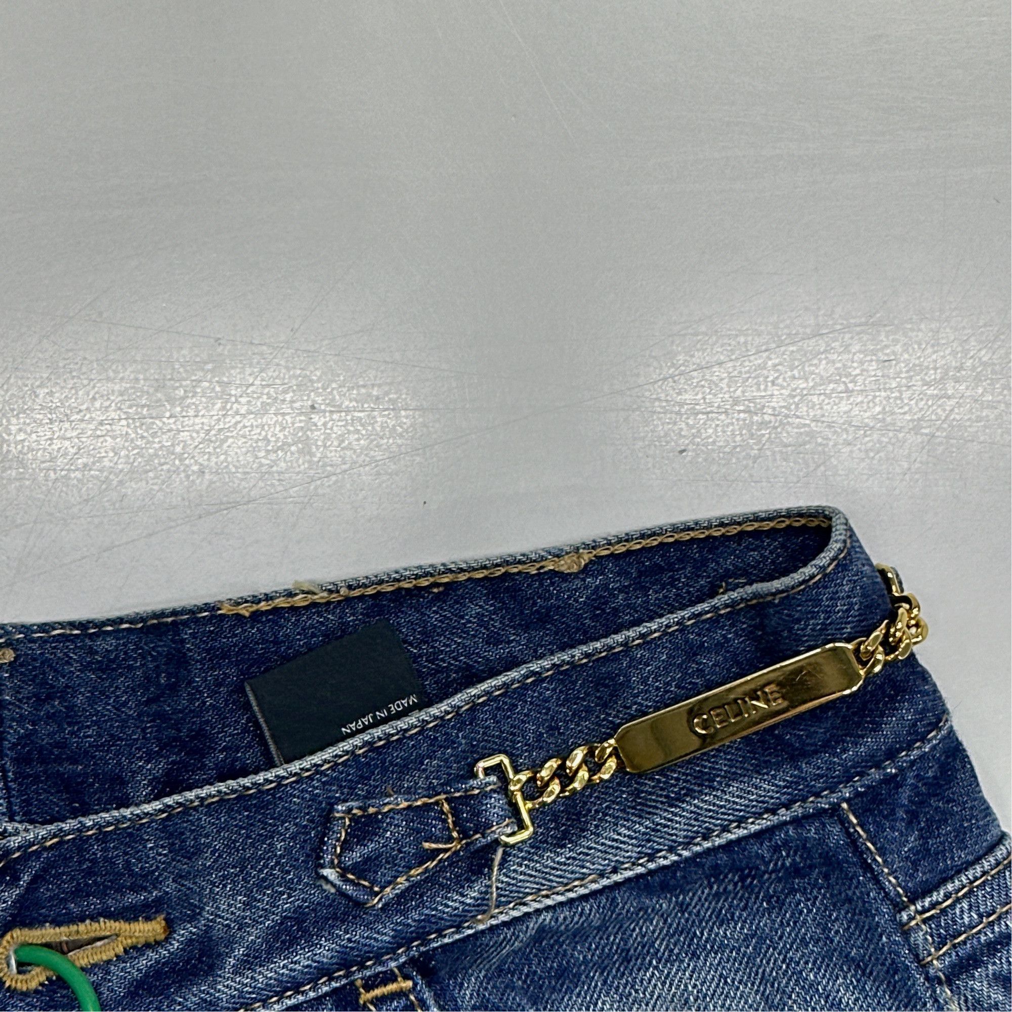 Celine CELINE Gold Chain Detail Jeans Size 28 Size 28" / US 6 / IT 42 - 5 Thumbnail