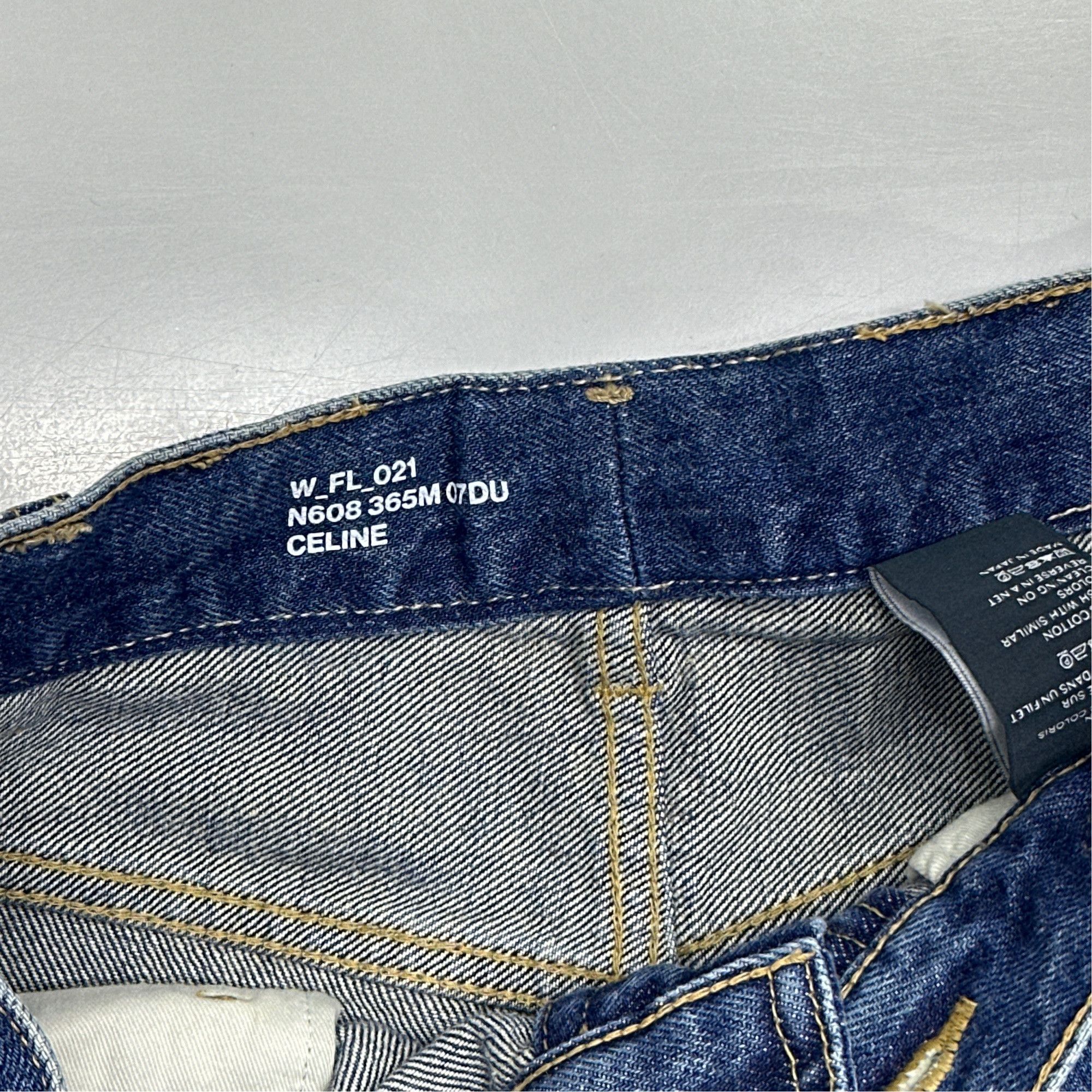 Celine CELINE Gold Chain Detail Jeans Size 28 Size 28" / US 6 / IT 42 - 2 Thumbnail