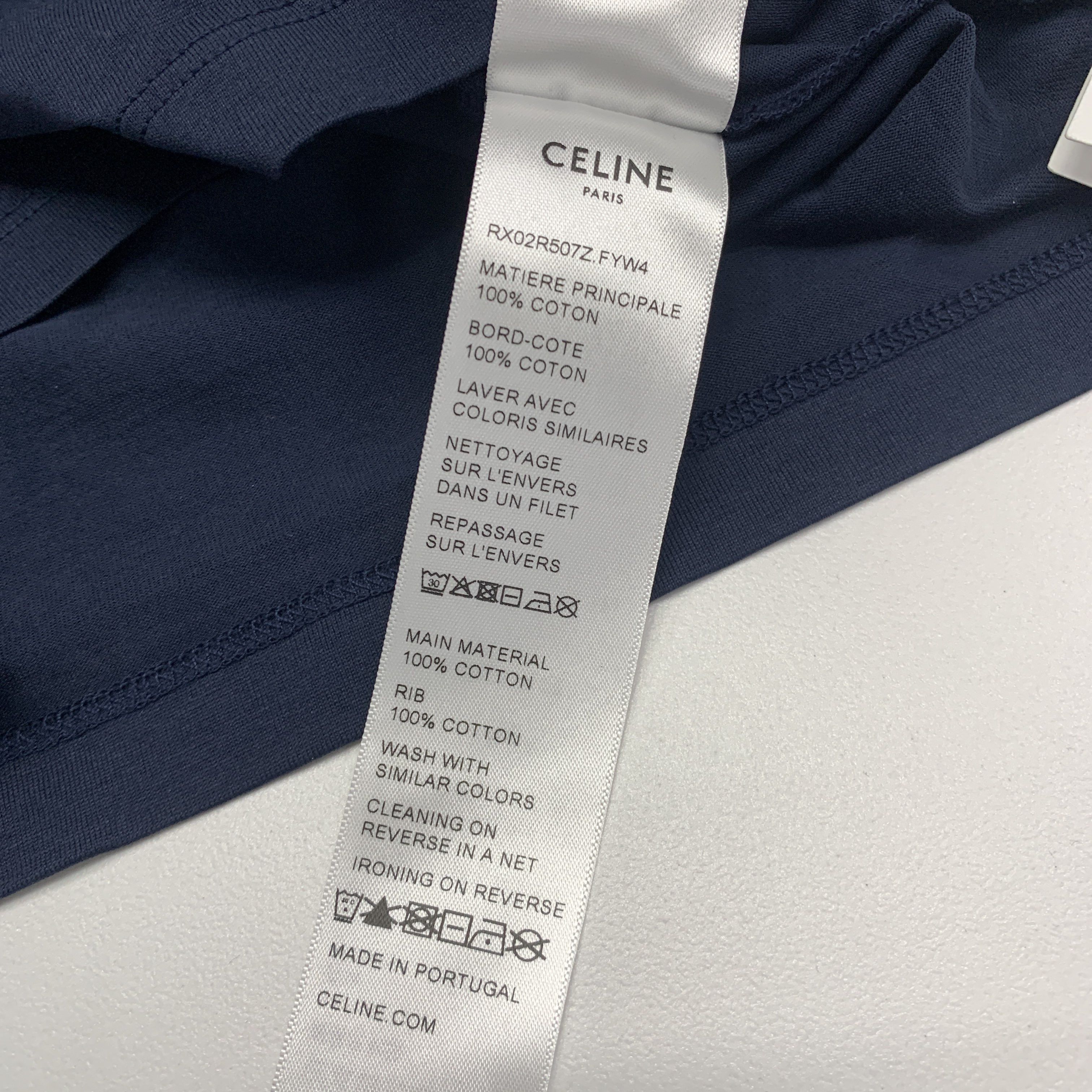 Celine Celine Logo Ringer T-Shirt Size XL Size US XL / EU 56 / 4 - 3 Thumbnail