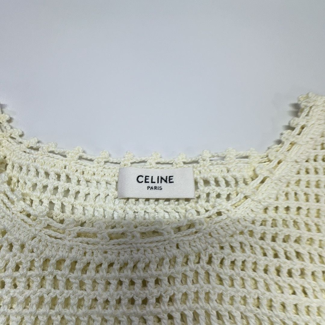 Celine Celine Crochet Logo Sweater Size S Size S / US 4 / IT 40 - 3 Thumbnail