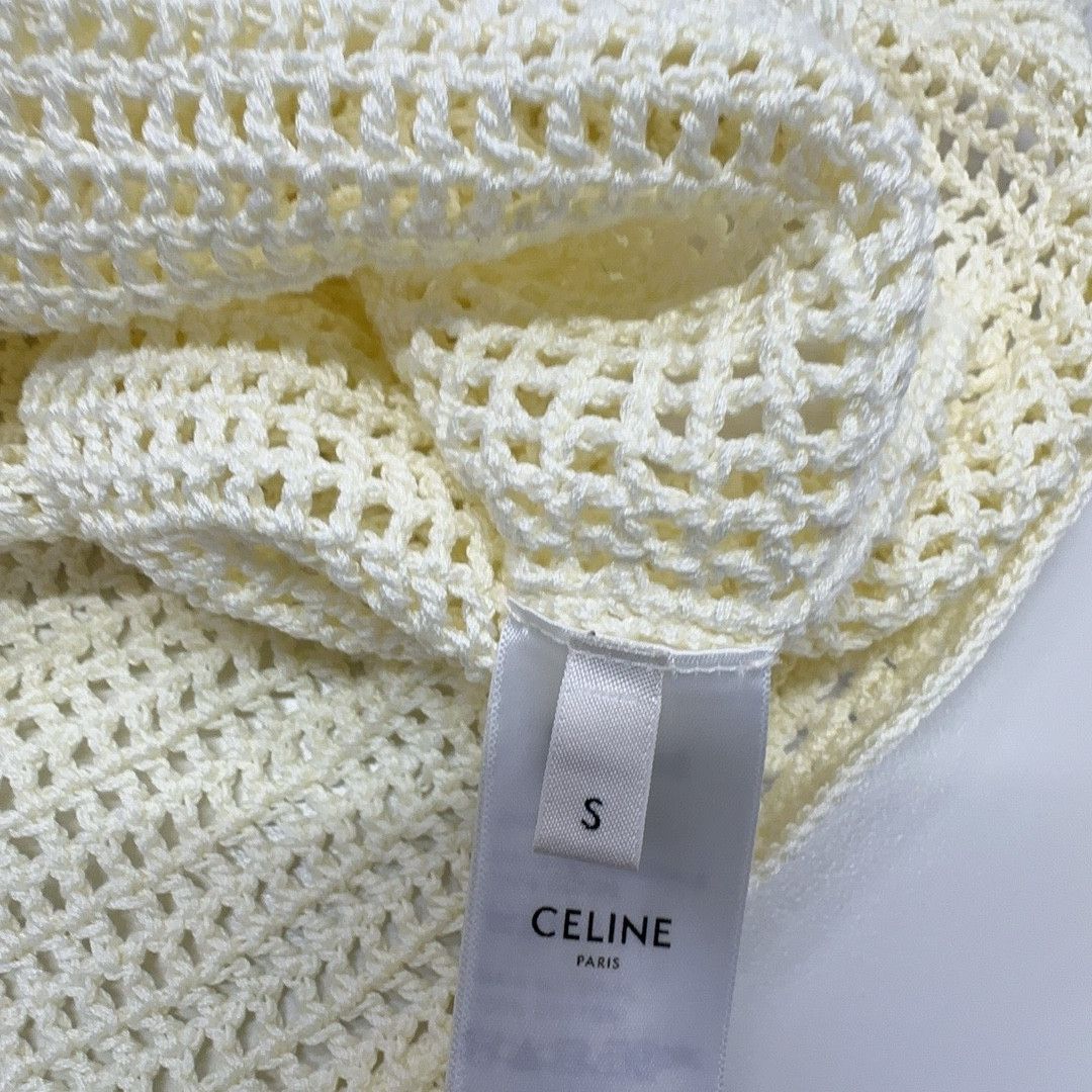 Celine Celine Crochet Logo Sweater Size S Size S / US 4 / IT 40 - 4 Thumbnail