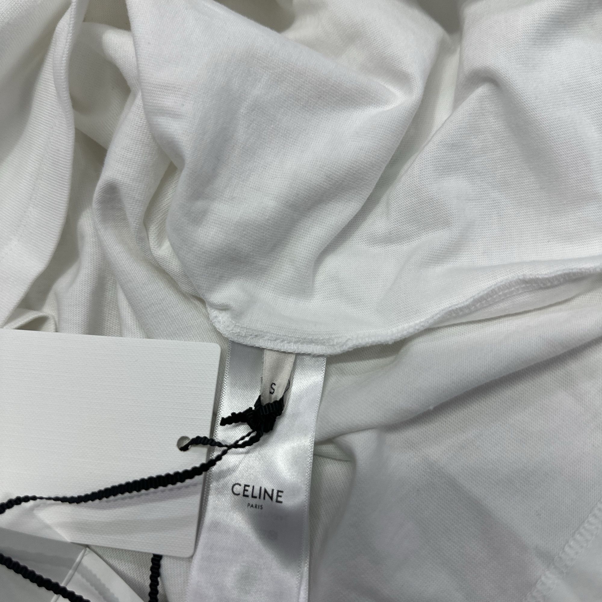 Celine Celine Logo Print T-Shirt White Size S Size S / US 4 / IT 40 - 5 Thumbnail