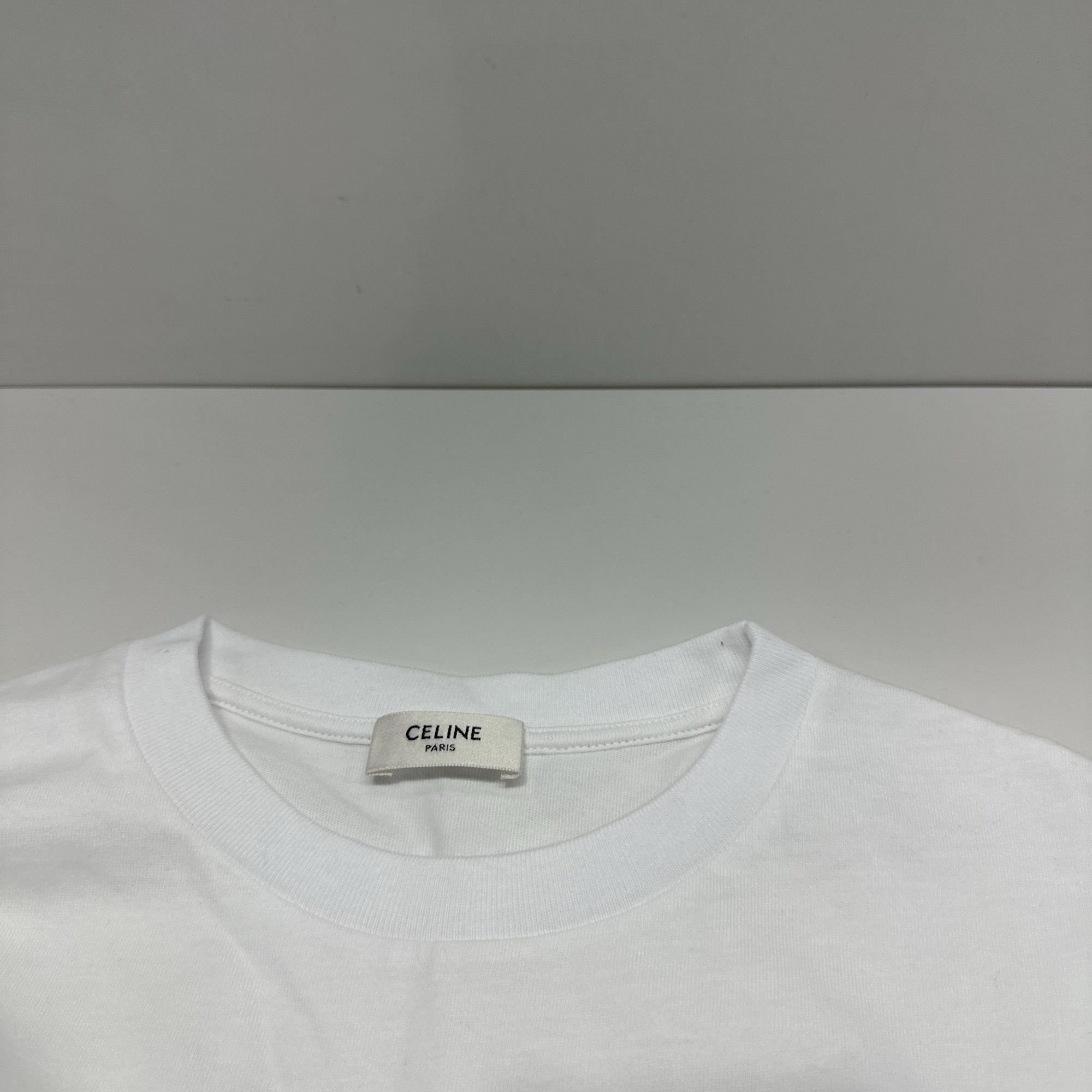 Celine Celine Logo Print T-Shirt White Size S Size S / US 4 / IT 40 - 6 Thumbnail
