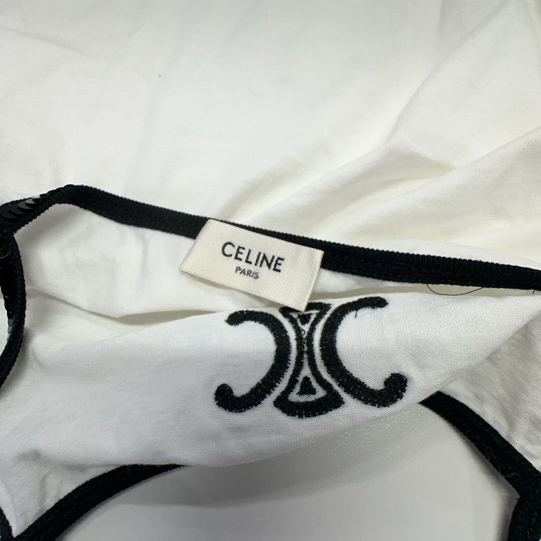 Celine Celine Sequin Logo Tank Top Size XS Size XS / US 0-2 / IT 36-38 - 5 Thumbnail