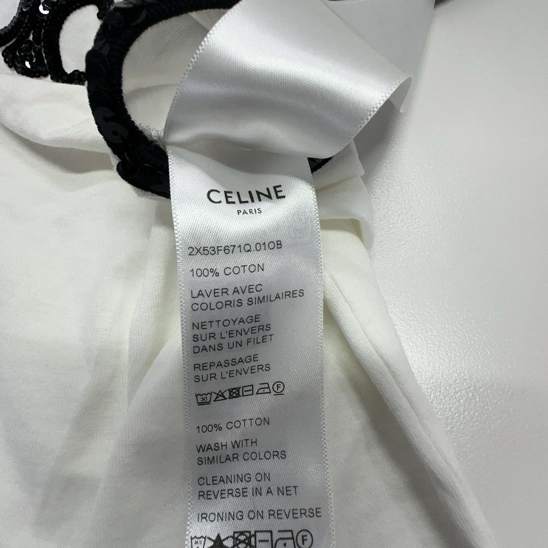 Celine Celine Sequin Logo Tank Top Size XS Size XS / US 0-2 / IT 36-38 - 3 Thumbnail