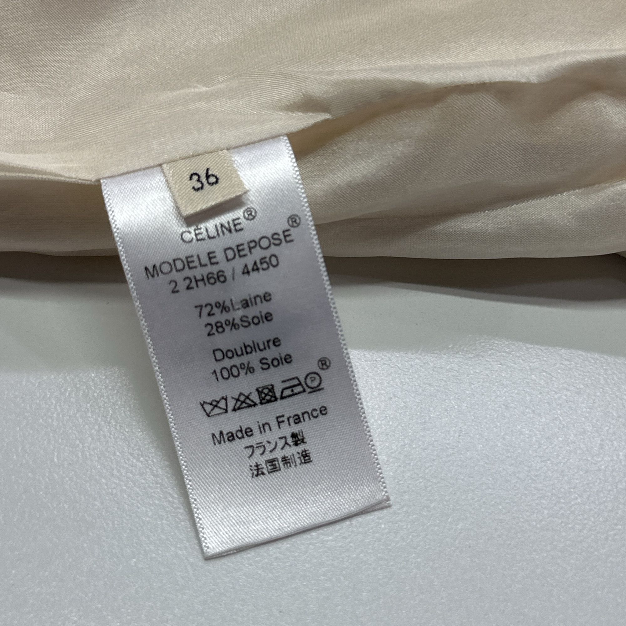 Celine Celine Wool Silk Blend Skirt Size 36 Size 26" / US 2 / IT 38 - 3 Thumbnail