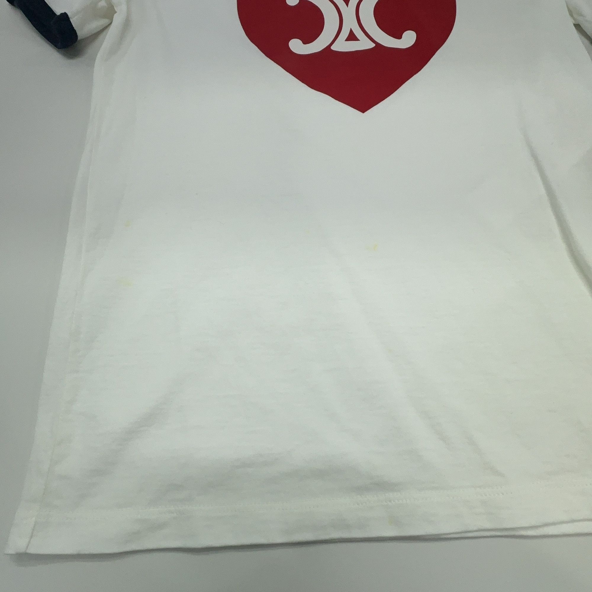 Celine Celine Heart Logo Ringer T-Shirt White Size XS Size XS / US 0-2 / IT 36-38 - 6 Thumbnail