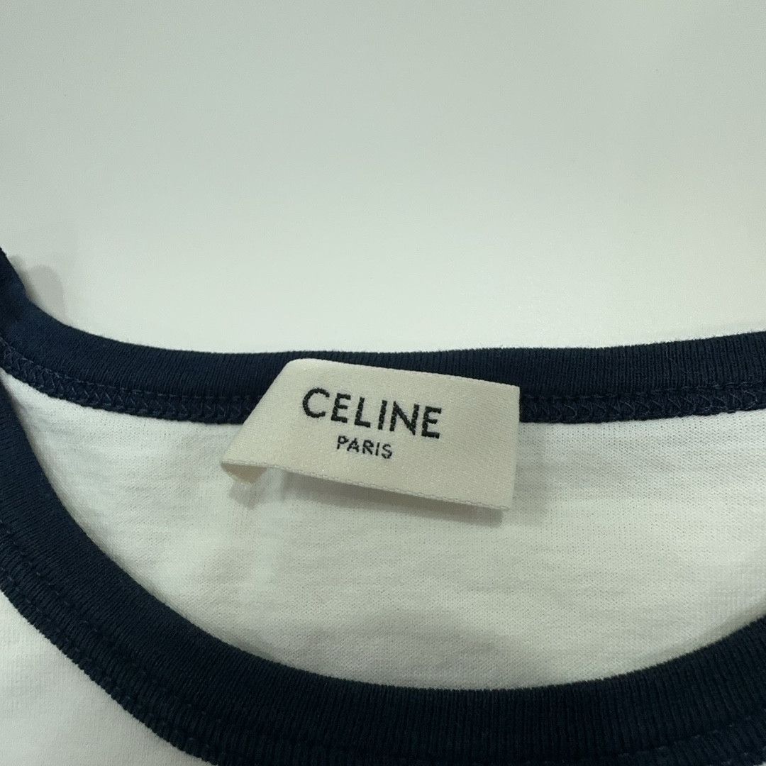 Celine Celine Heart Logo Ringer T-Shirt White Size XS Size XS / US 0-2 / IT 36-38 - 3 Thumbnail