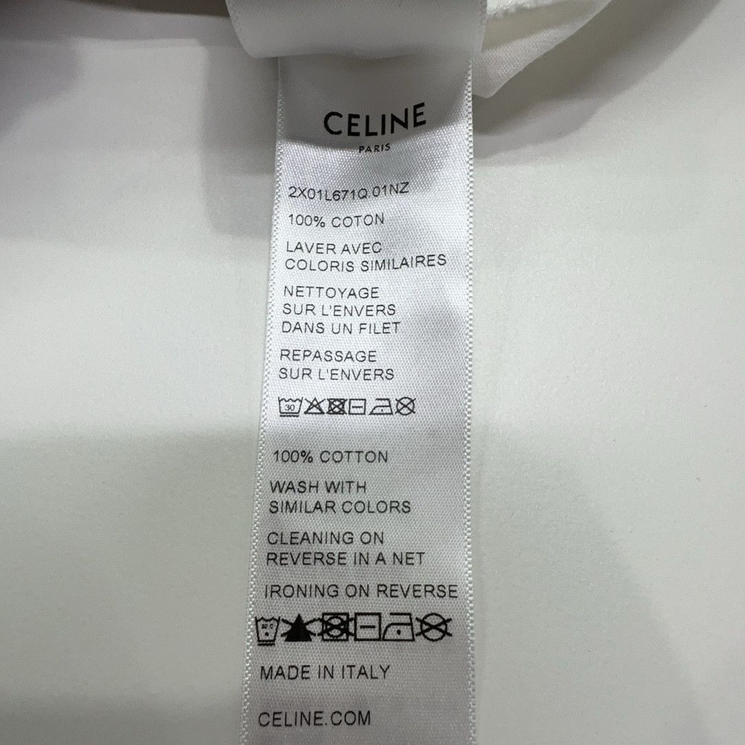 Celine Celine Heart Logo Ringer T-Shirt White Size XS Size XS / US 0-2 / IT 36-38 - 5 Thumbnail