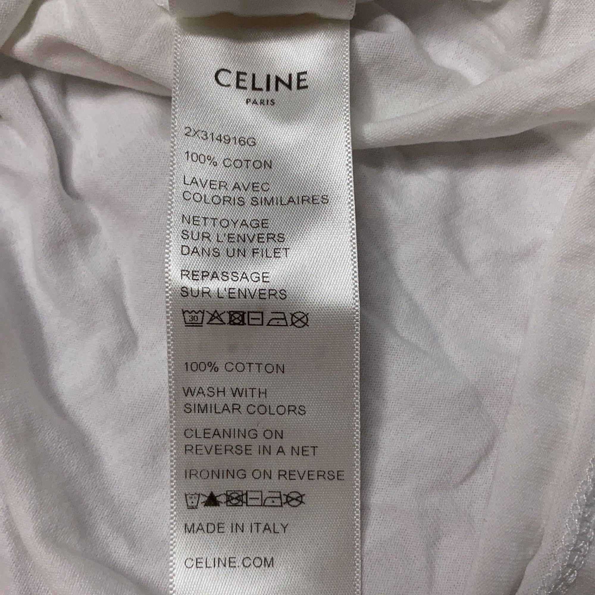 Celine Celine Logo T-Shirt Size S Size S / US 4 / IT 40 - 6 Thumbnail