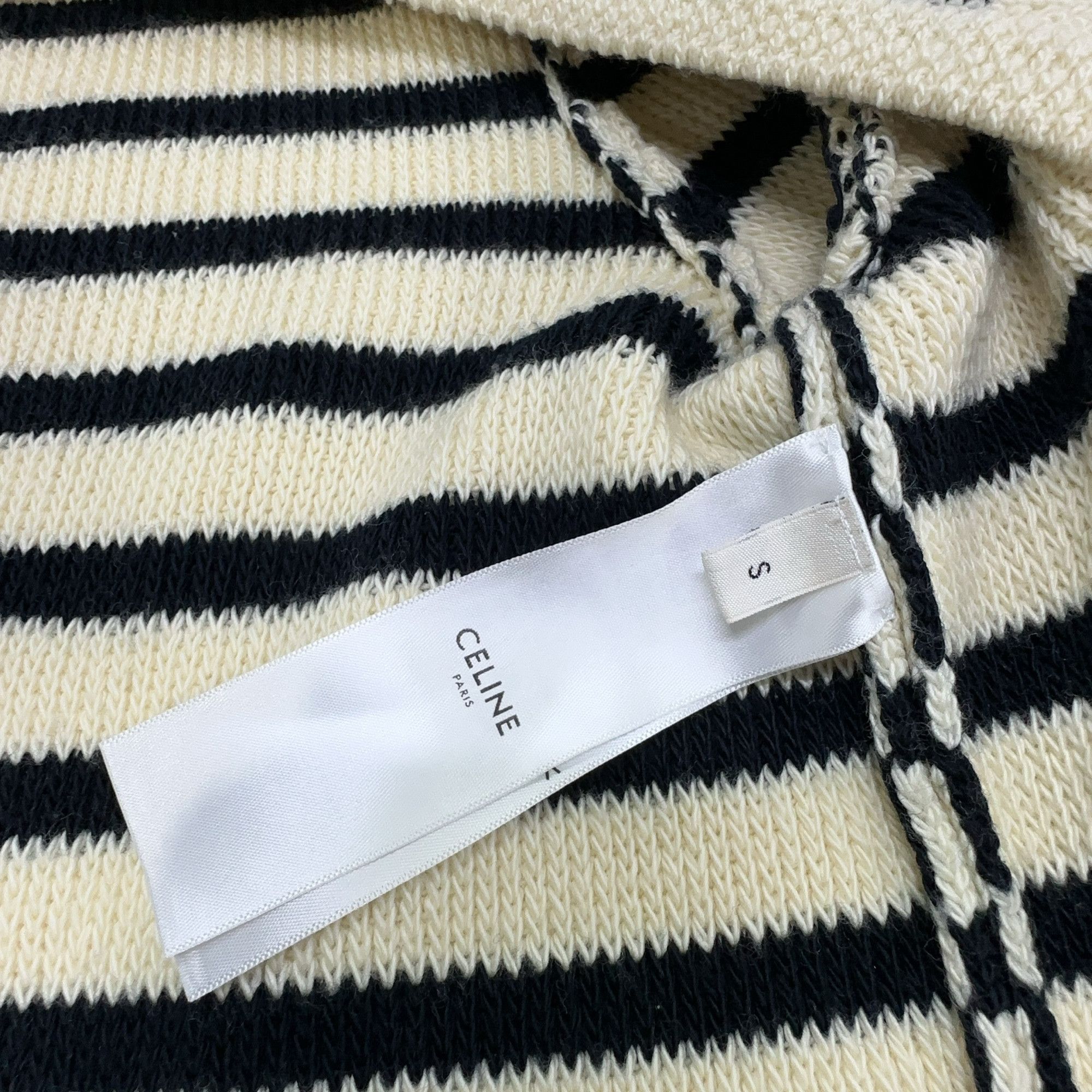 Celine CELINE Striped Wool Blend Cardigan Size S Size S / US 4 / IT 40 - 4 Thumbnail