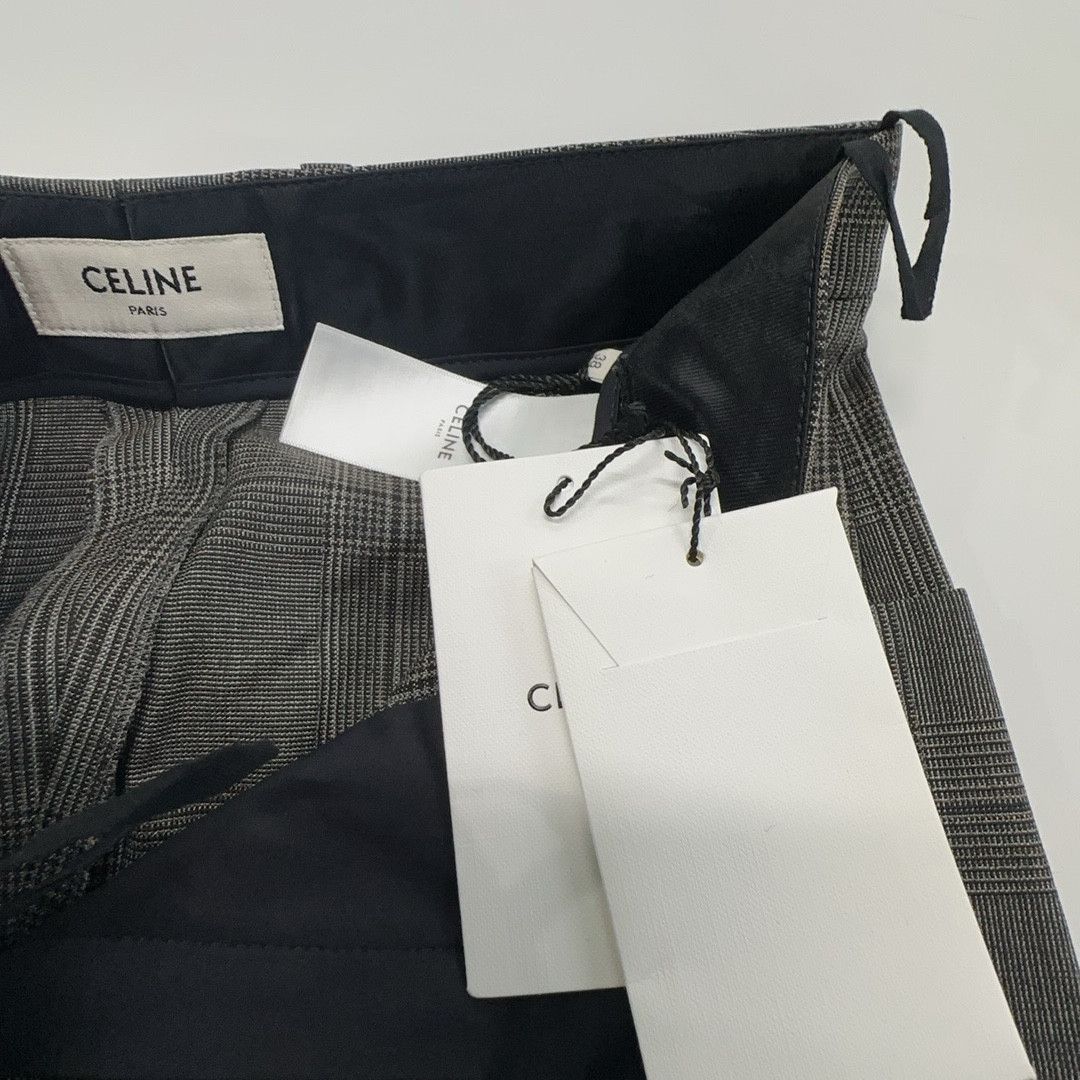 Celine Celine Plaid Wool Pants Size 38 Size 27" / US 4 / IT 40 - 3 Thumbnail