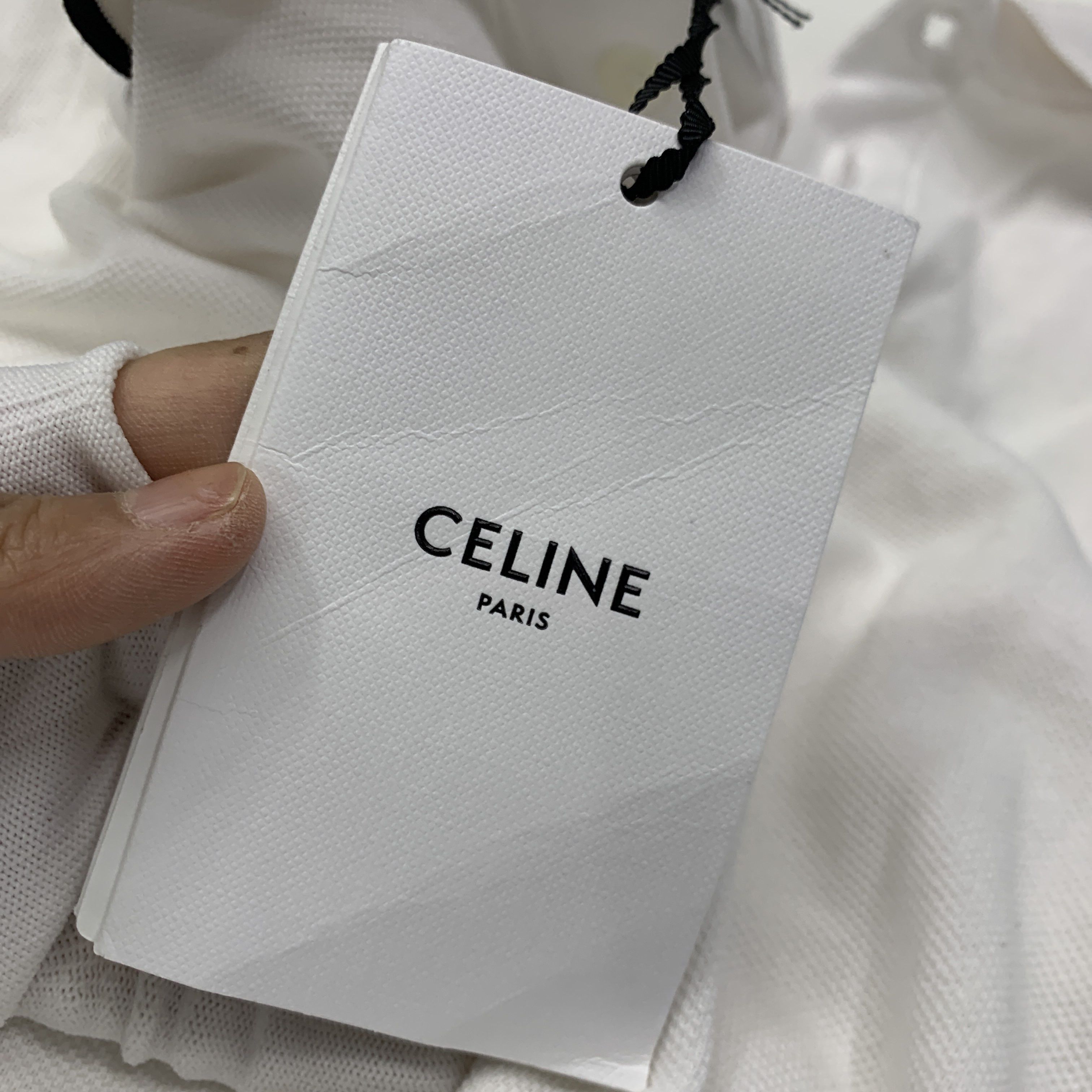 Celine Celine Logo Polo Shirt Size L Size US L / EU 52-54 / 3 - 4 Thumbnail