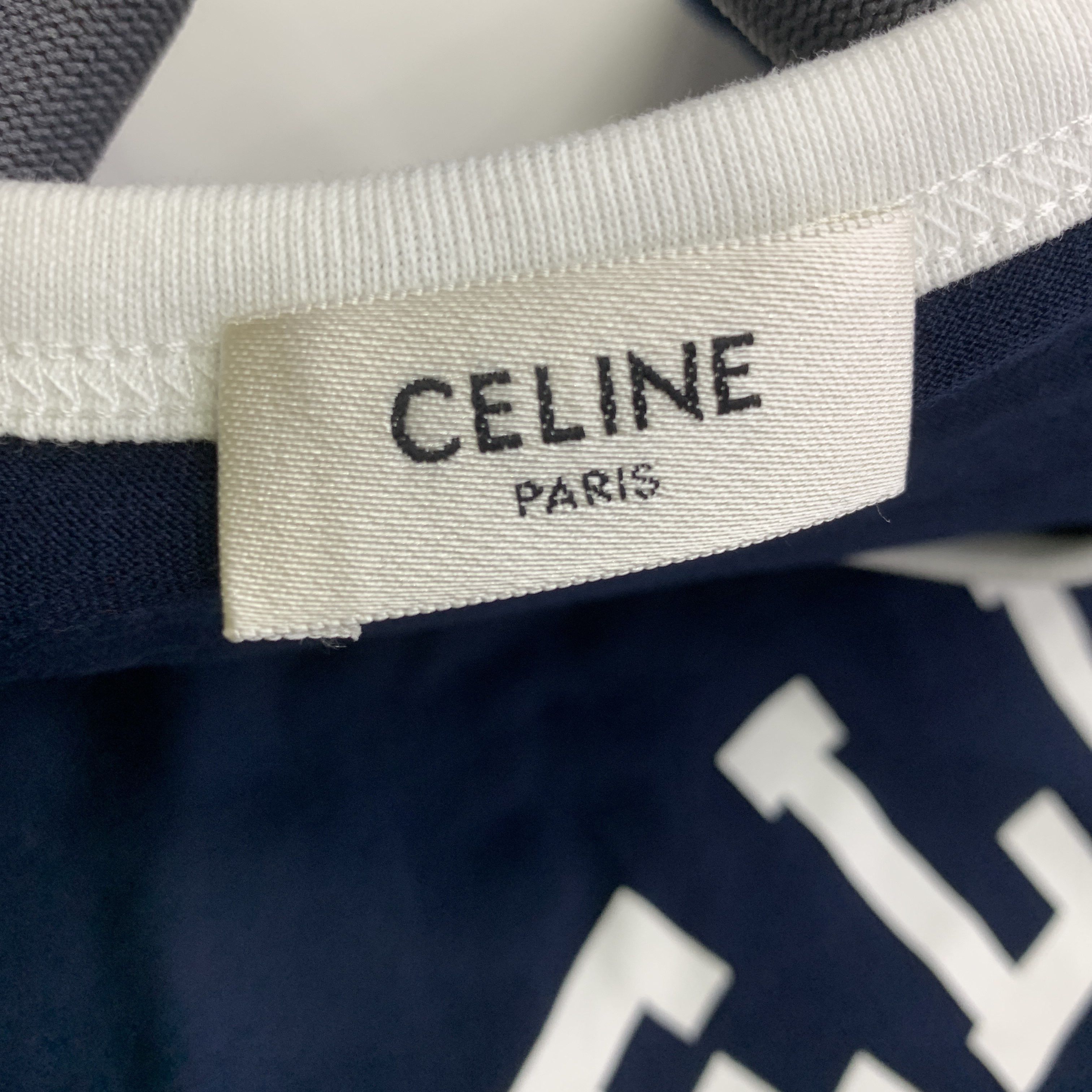Celine Celine Logo Ringer T-Shirt Size M Size M / US 6-8 / IT 42-44 - 2 Thumbnail