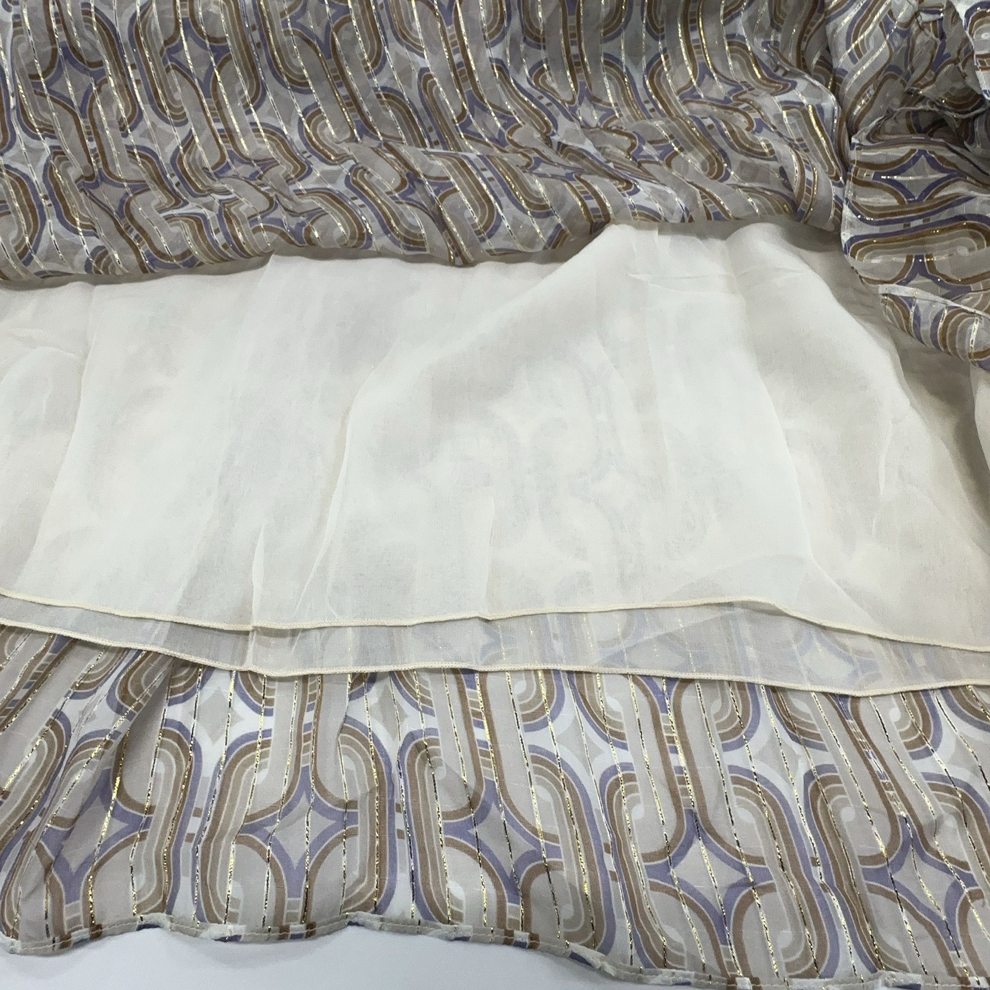 Celine Celine Printed Silk Midi Skirt Size 38 Size 27" / US 4 / IT 40 - 6 Thumbnail