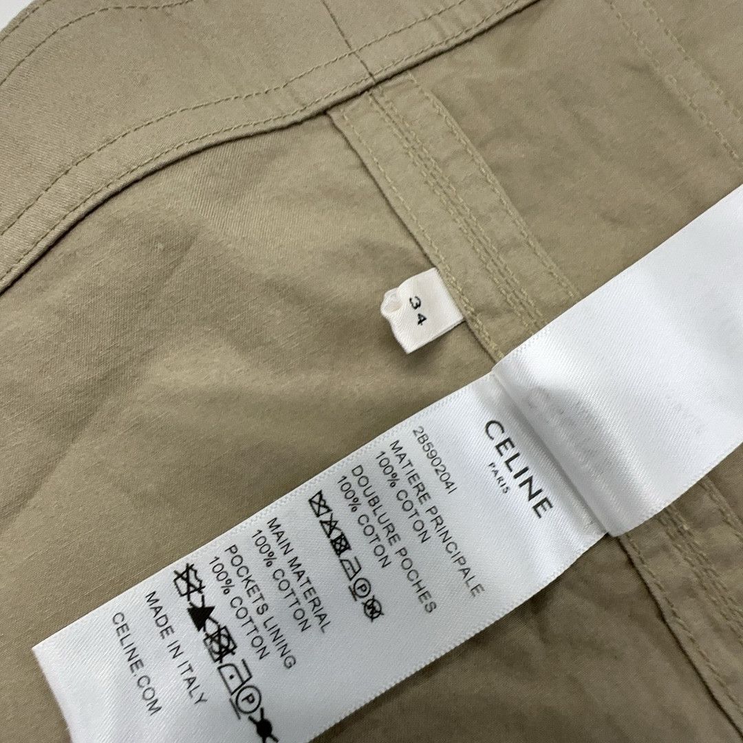 Celine Celine Cotton Buttoned Crop Top Size 34 Size XS / US 0-2 / IT 36-38 - 3 Thumbnail