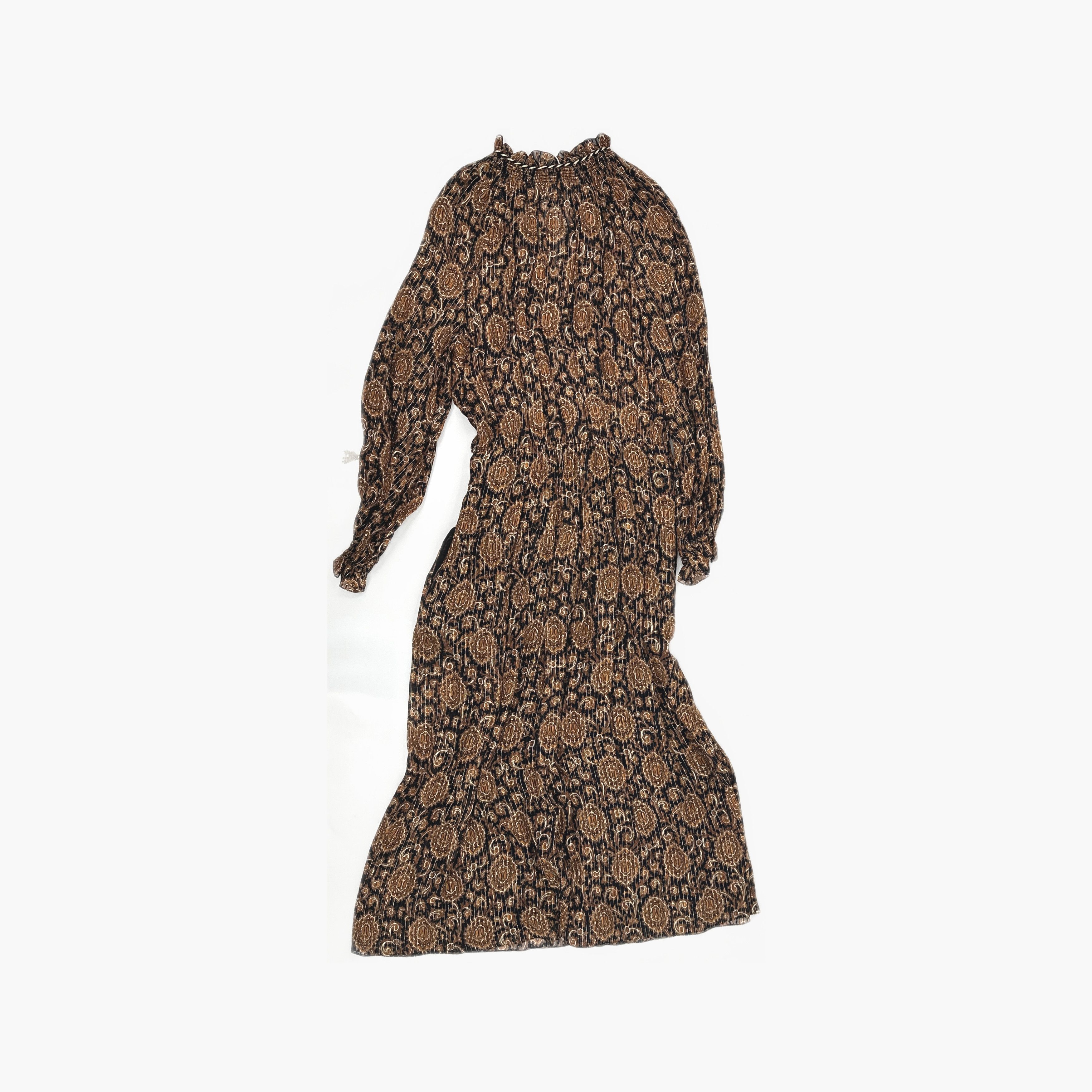Celine CELINE Printed Silk Midi Dress Size 36 Size XS / US 0-2 / IT 36-38 - 2 Thumbnail