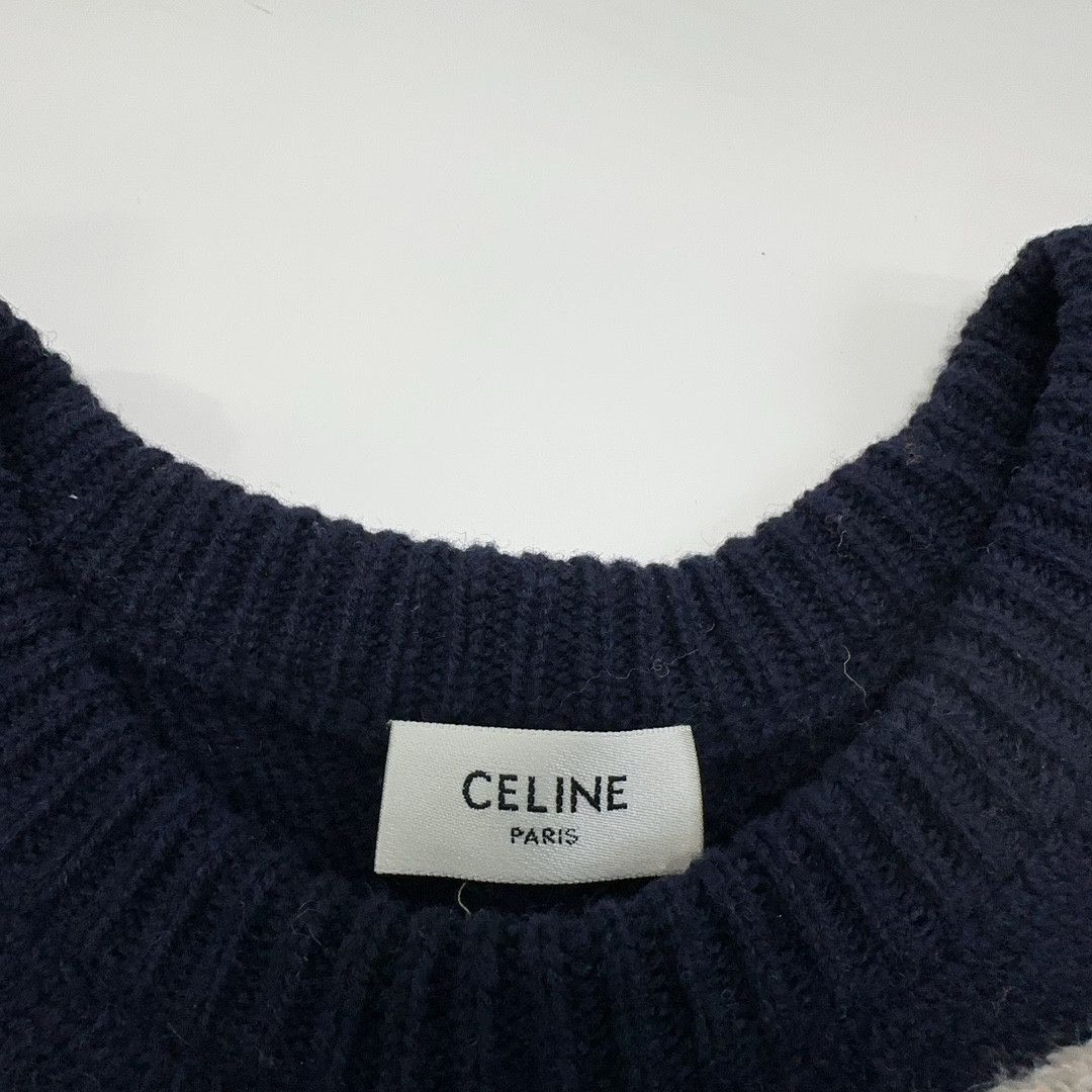 Celine CELINE Fair Isle Wool Sweater Size XL Size US XL / EU 56 / 4 - 6 Thumbnail