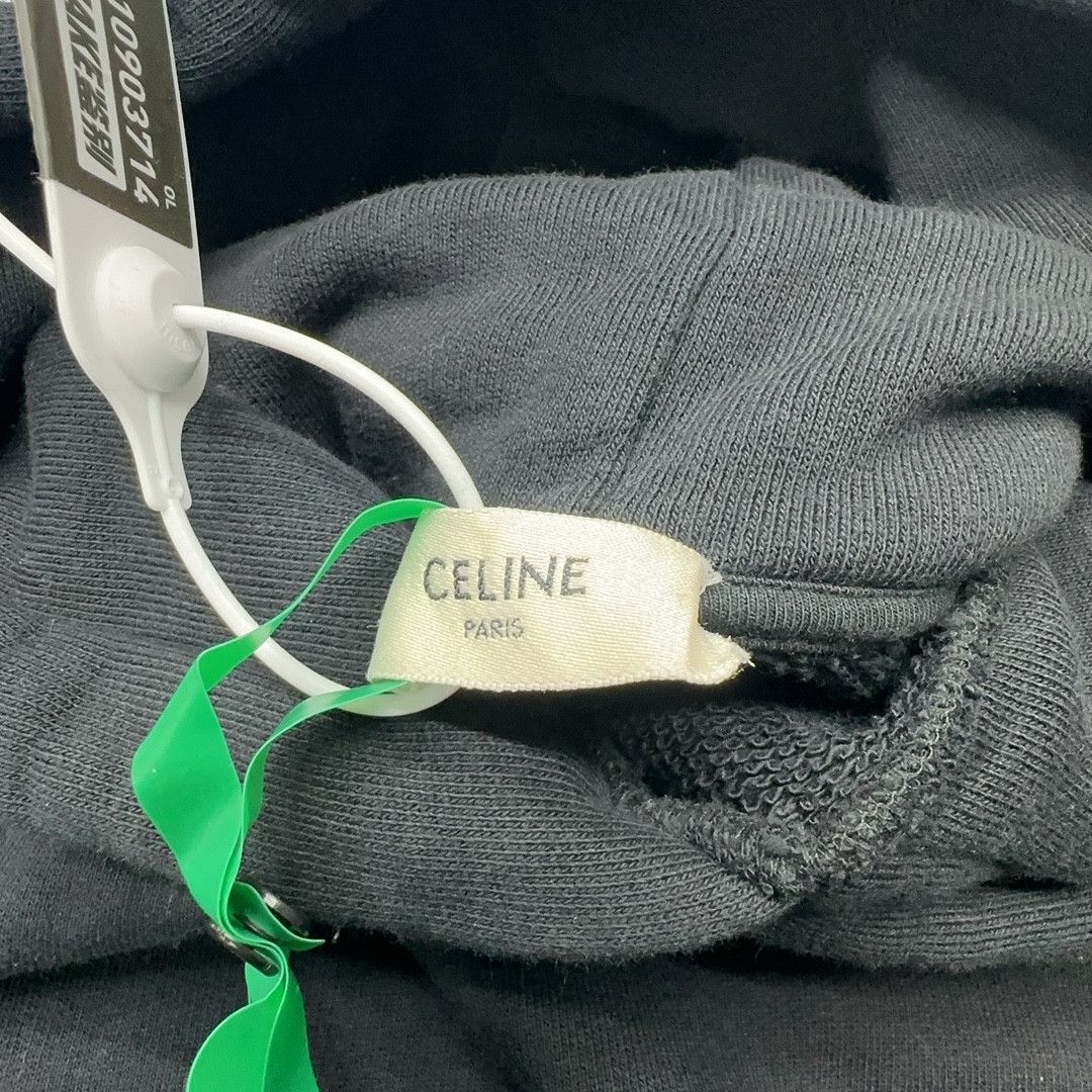 Celine Celine Logo Patch Hoodie Size L Size US L / EU 52-54 / 3 - 5 Thumbnail